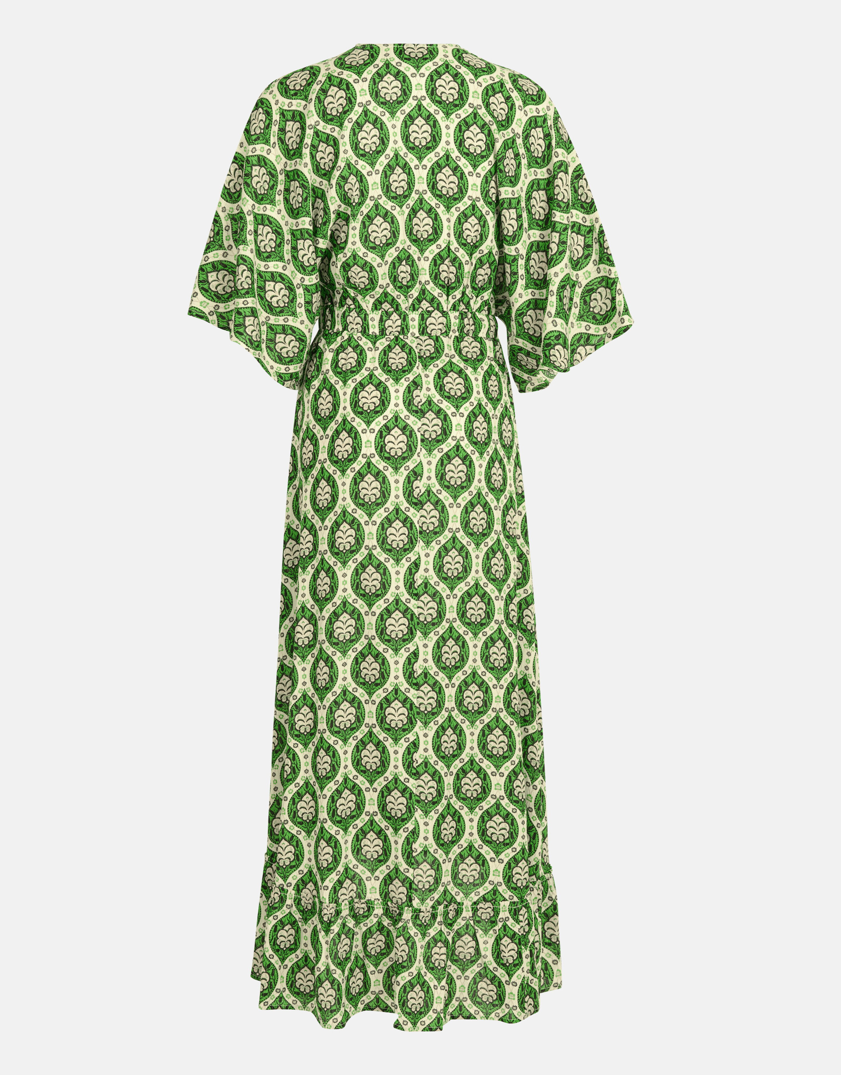 Grafische Lurex Maxi Jurk Groen SHOEBY WOMEN