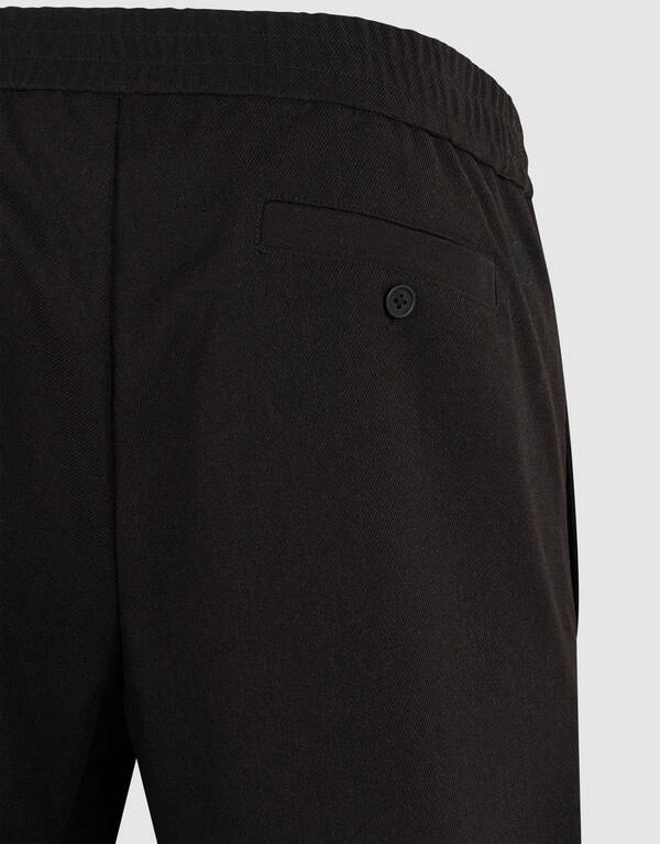 Twill Pintuck Broek Zwart SHOEBY MEN