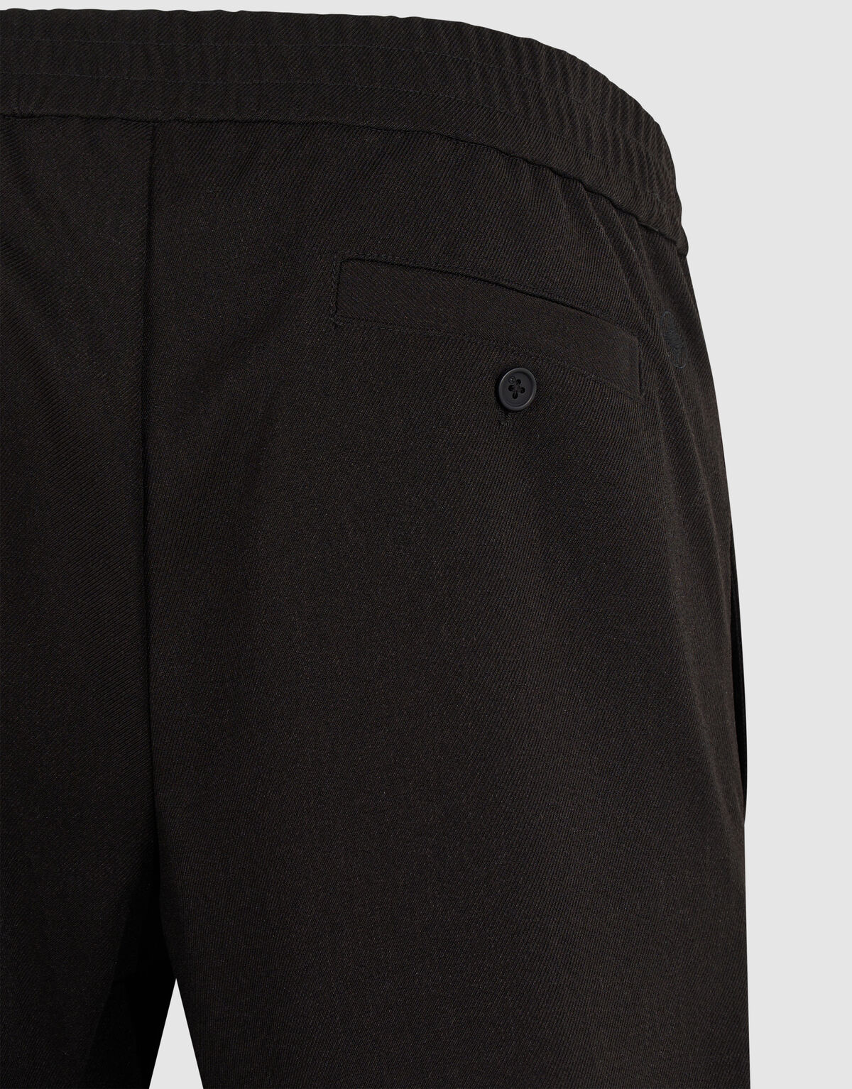 Twill Pintuck Broek Zwart SHOEBY MEN