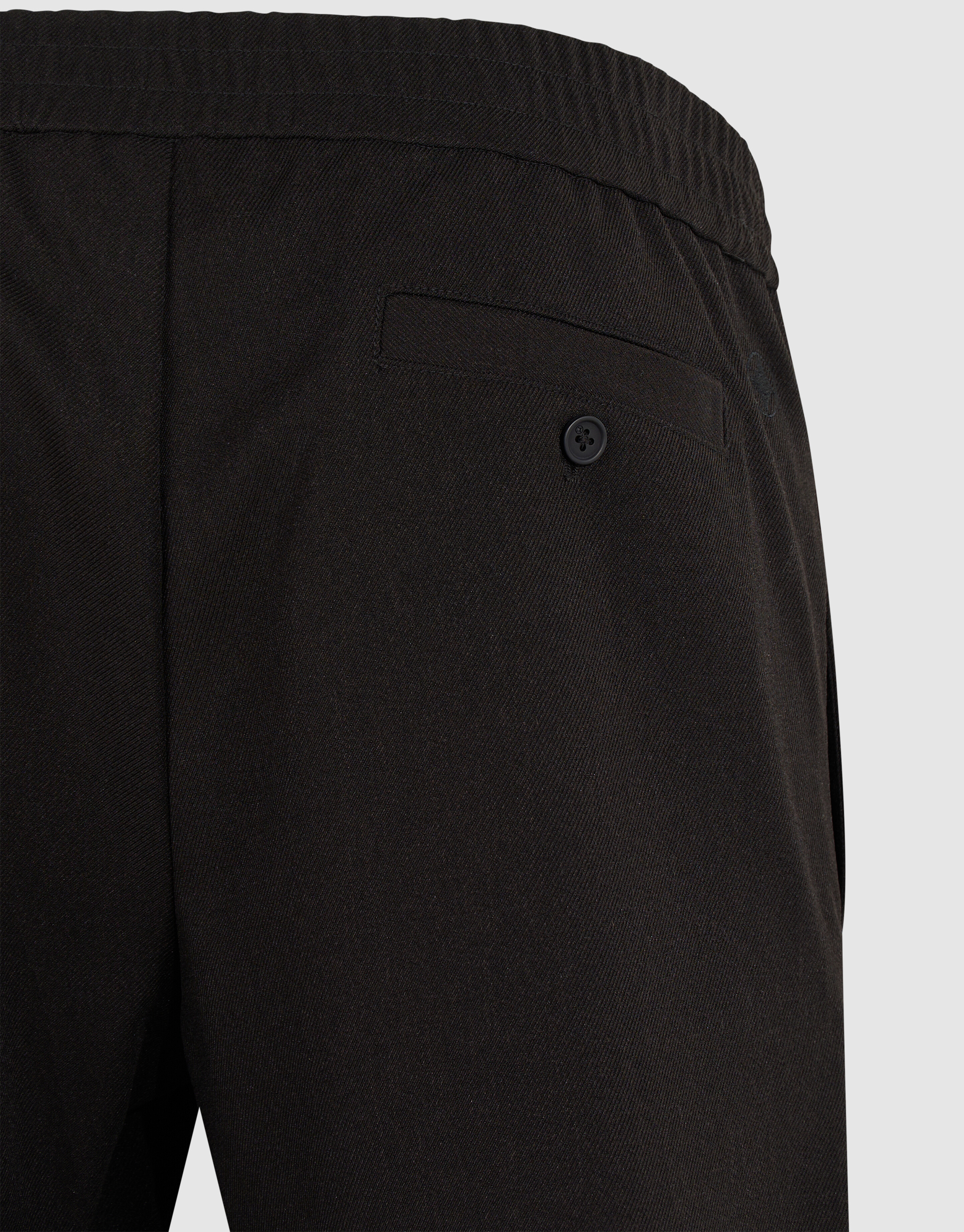 Twill Pintuck Broek Zwart SHOEBY MEN