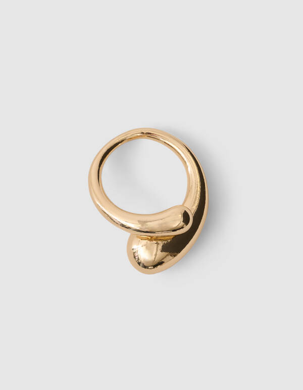 Dubbele Druppel Ring Goud SHOEBY ACCESSOIRES