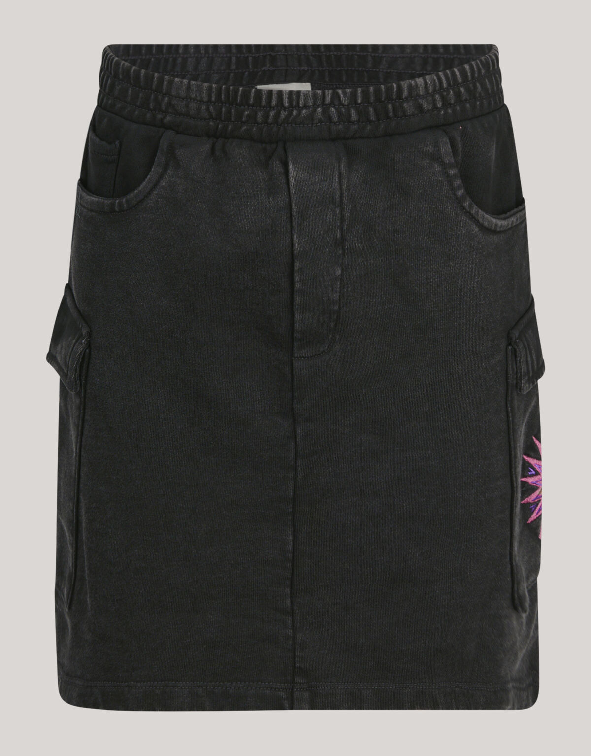 Washed Denim Rok Donkergrijs SHOEBY GIRLS