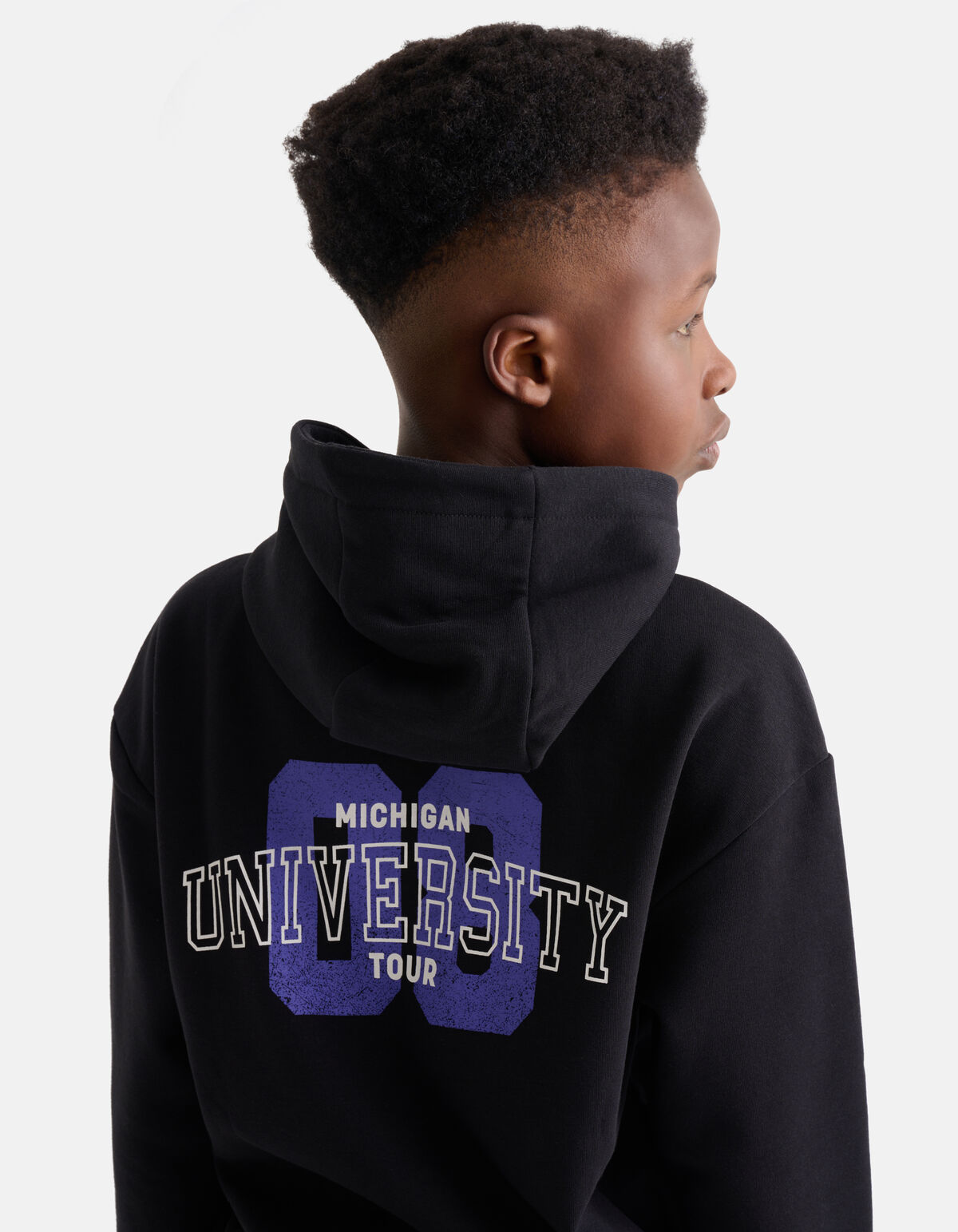 Printed Hoodie Zwart SHOEBY BOYS