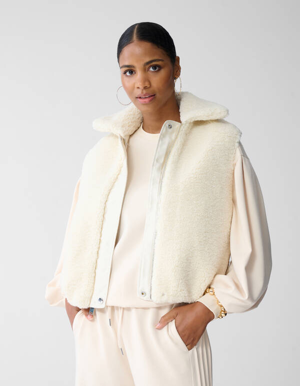 Reversible Gilet Gebroken Wit By Fred SHOEBY WOMEN