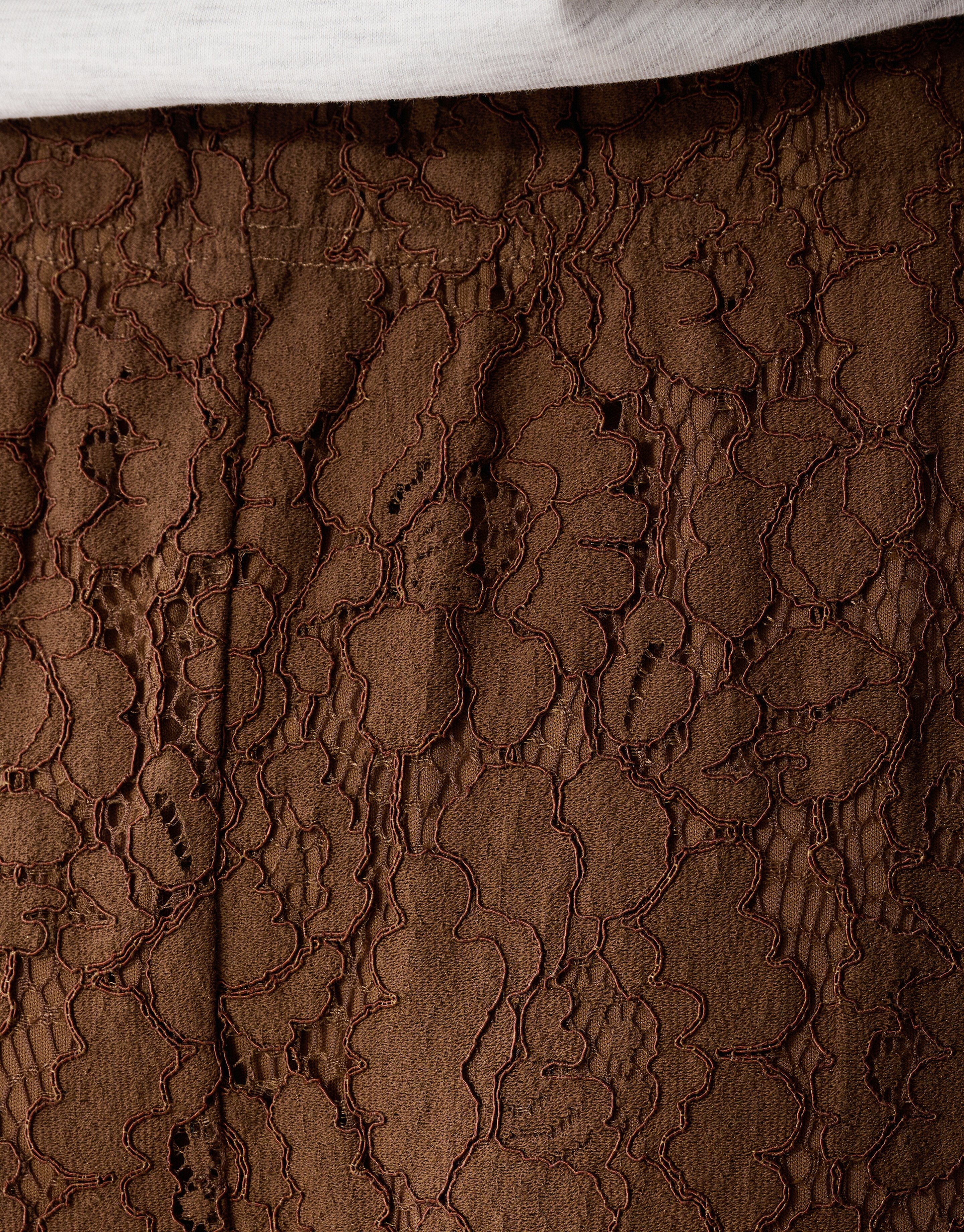 Kanten Maxi Rok Bruin SHOEBY WOMEN