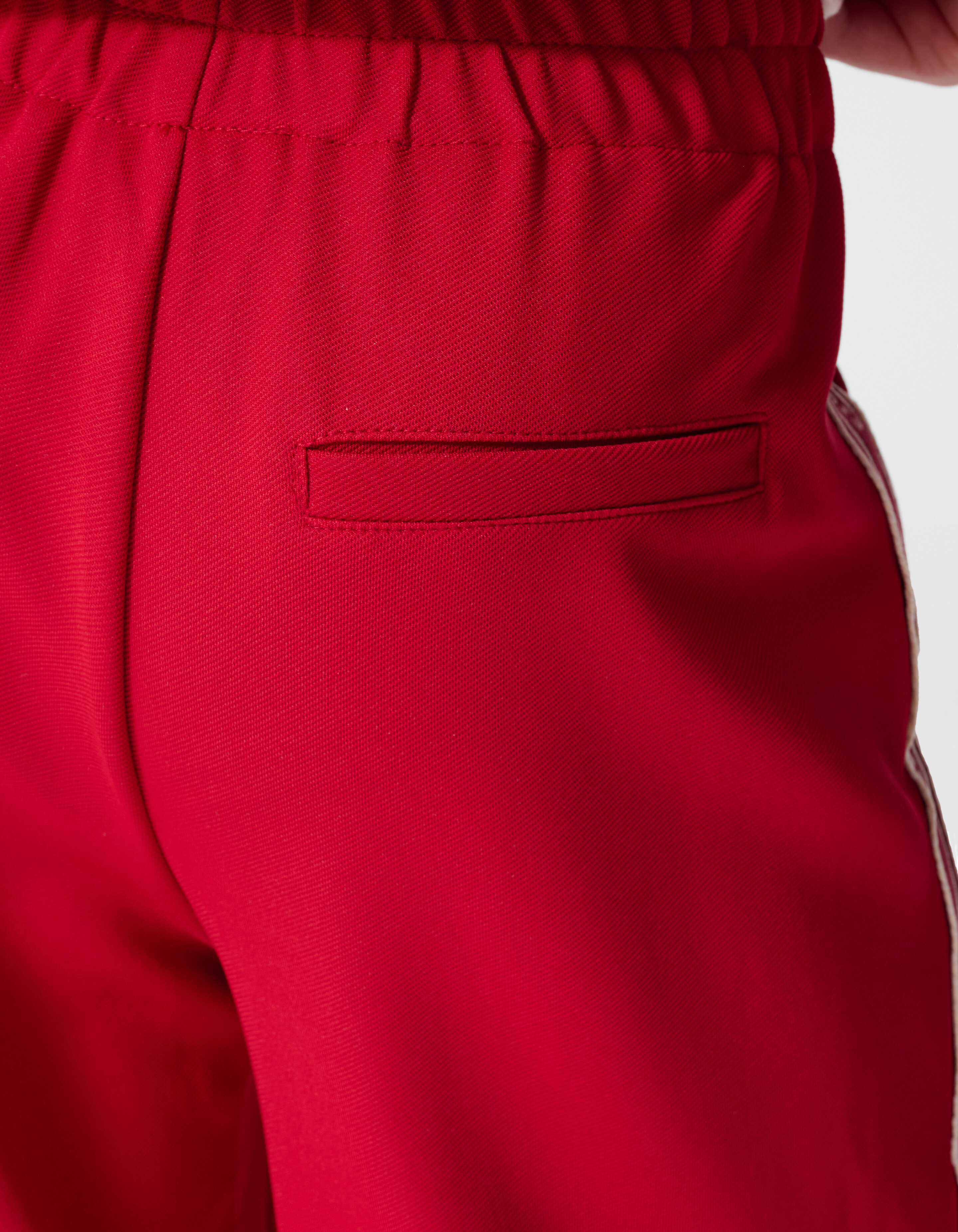 Tape Wide Leg Fit Broek Rood SHOEBY GIRLS