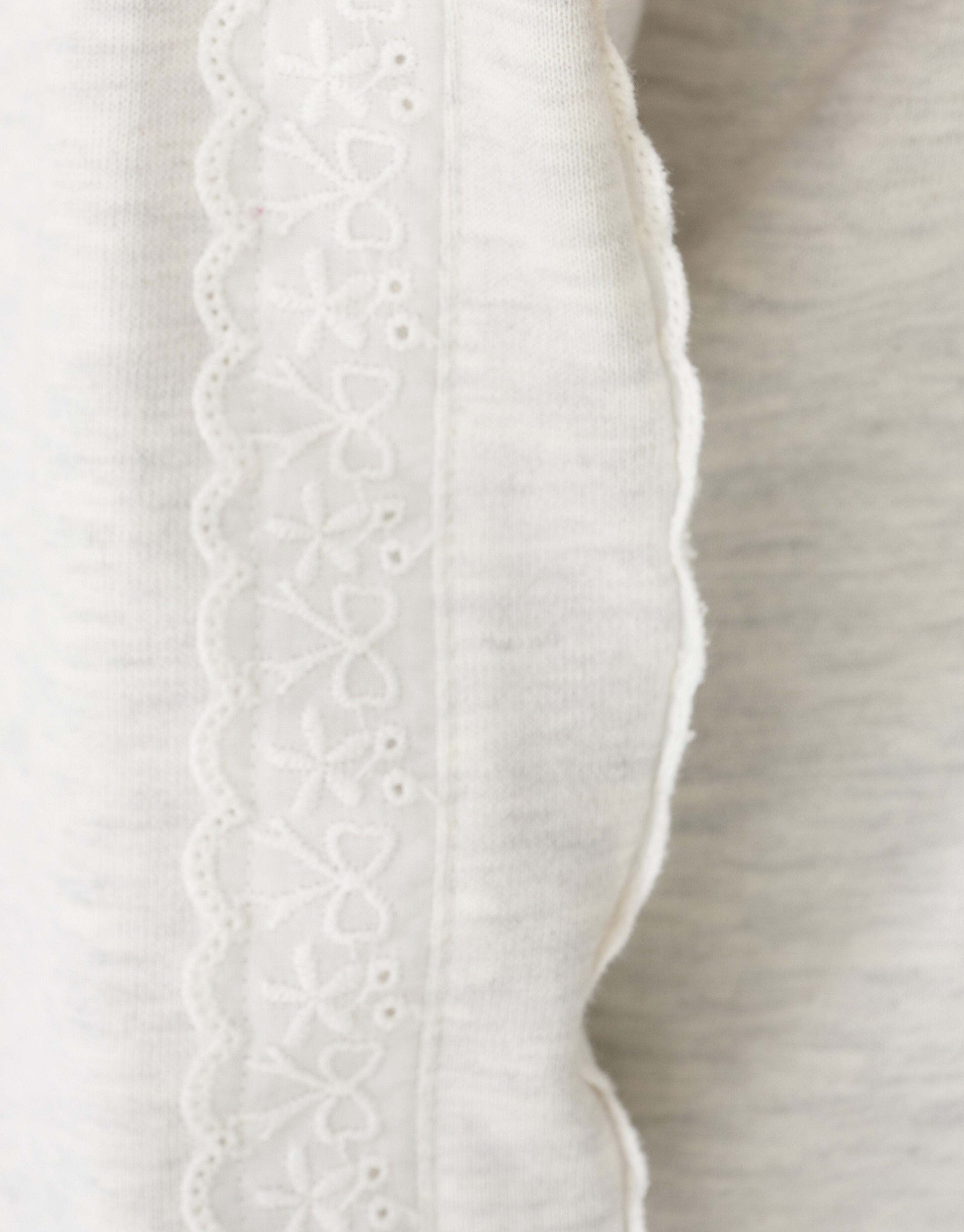 Ruffle Sweater Lichtgrijs SHOEBY GIRLS