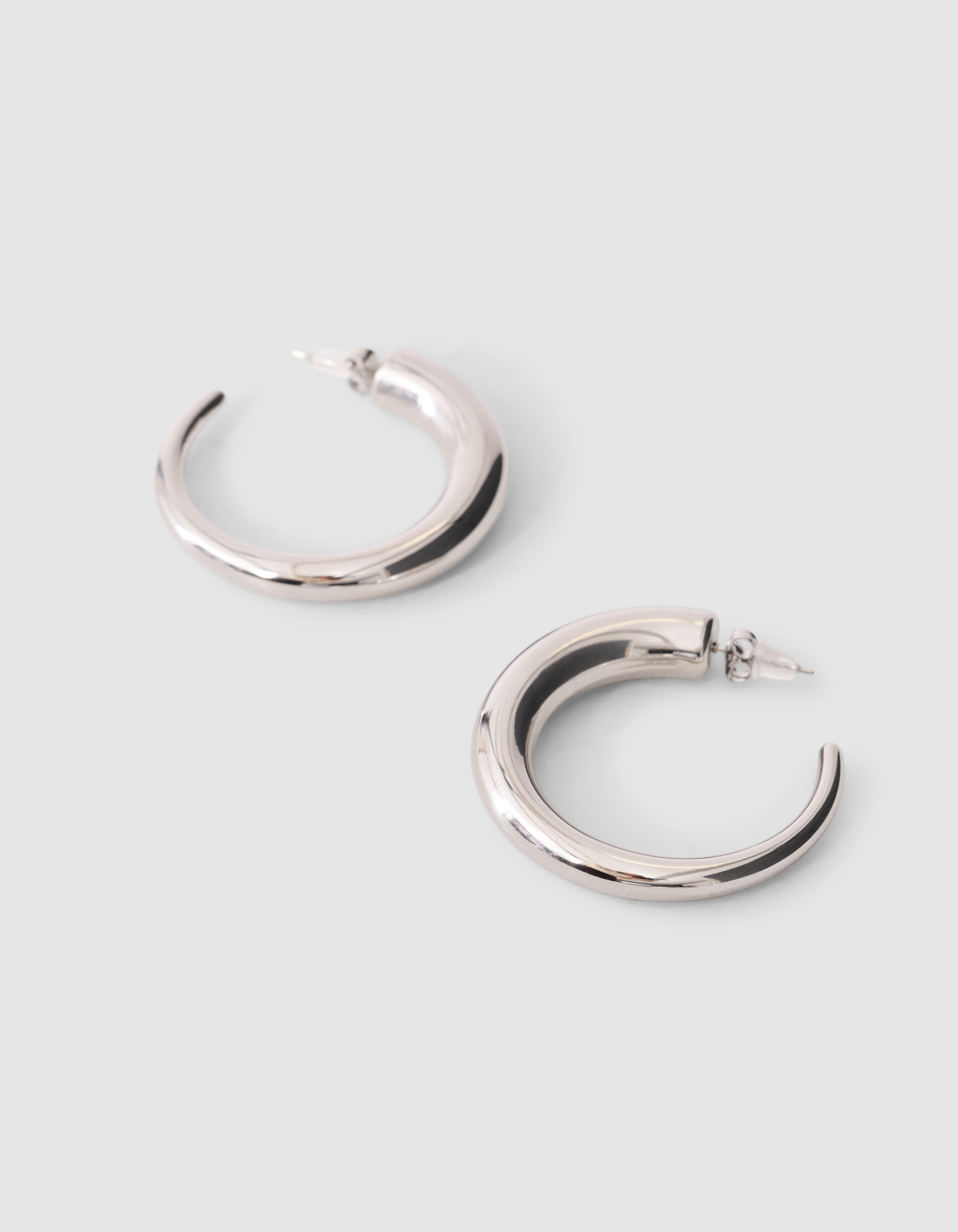 Big Hoop Oorbellen Zilver SHOEBY ACCESSOIRES