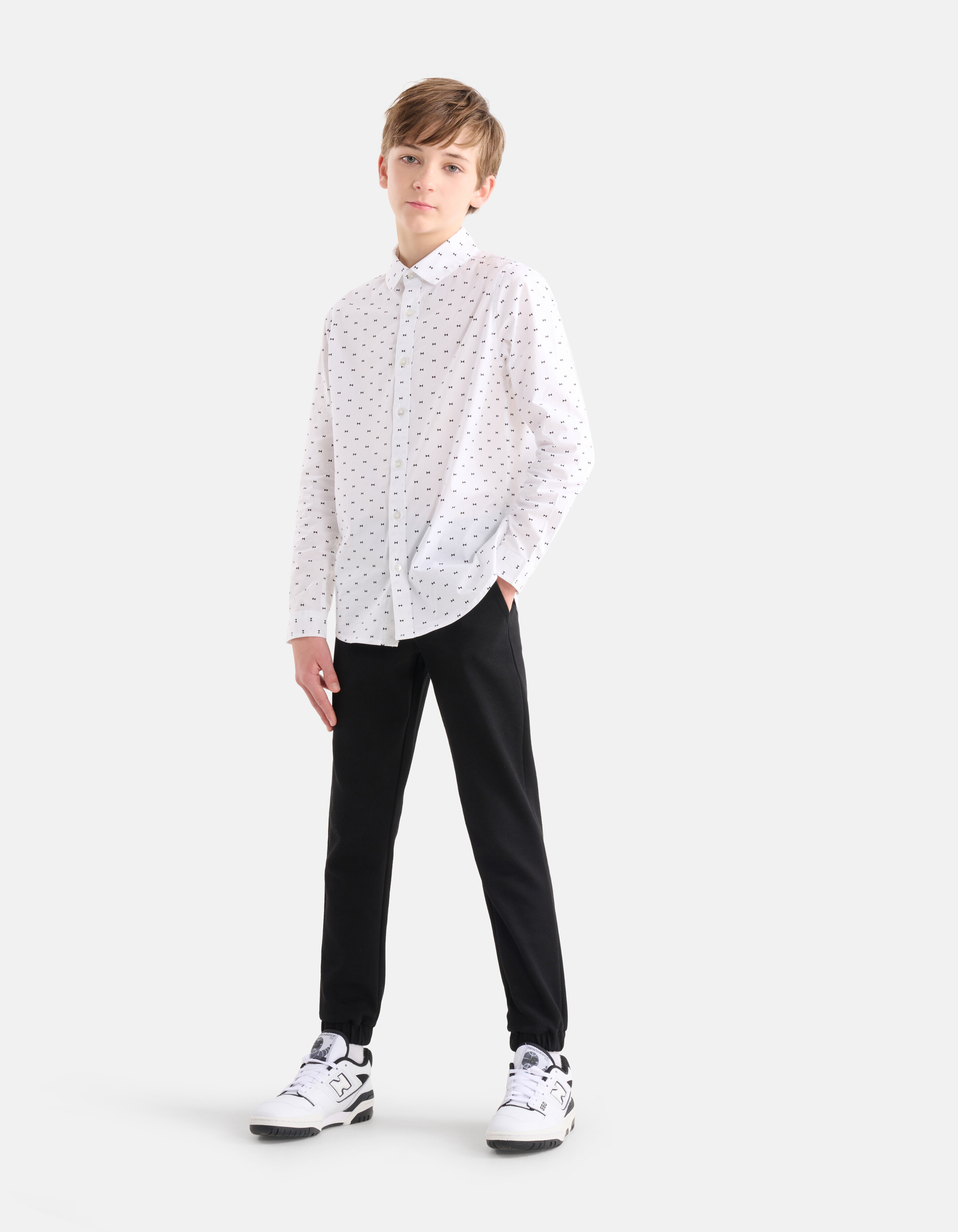 Regular Fit Broek Zwart SHOEBY BOYS