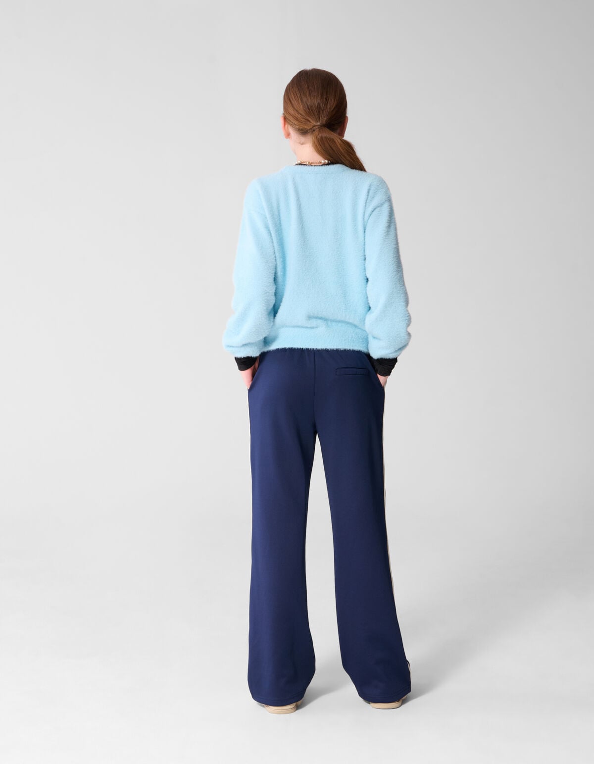 Wide Tape Broek Donkerblauw SHOEBY GIRLS