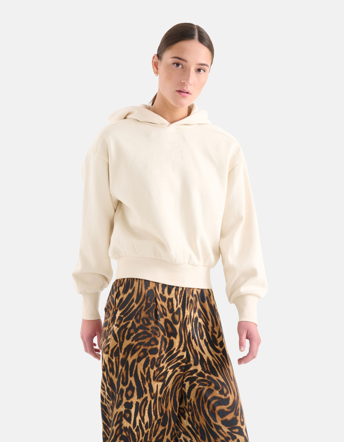 Basis Hoodie Gebroken Wit SHOEBY WOMEN