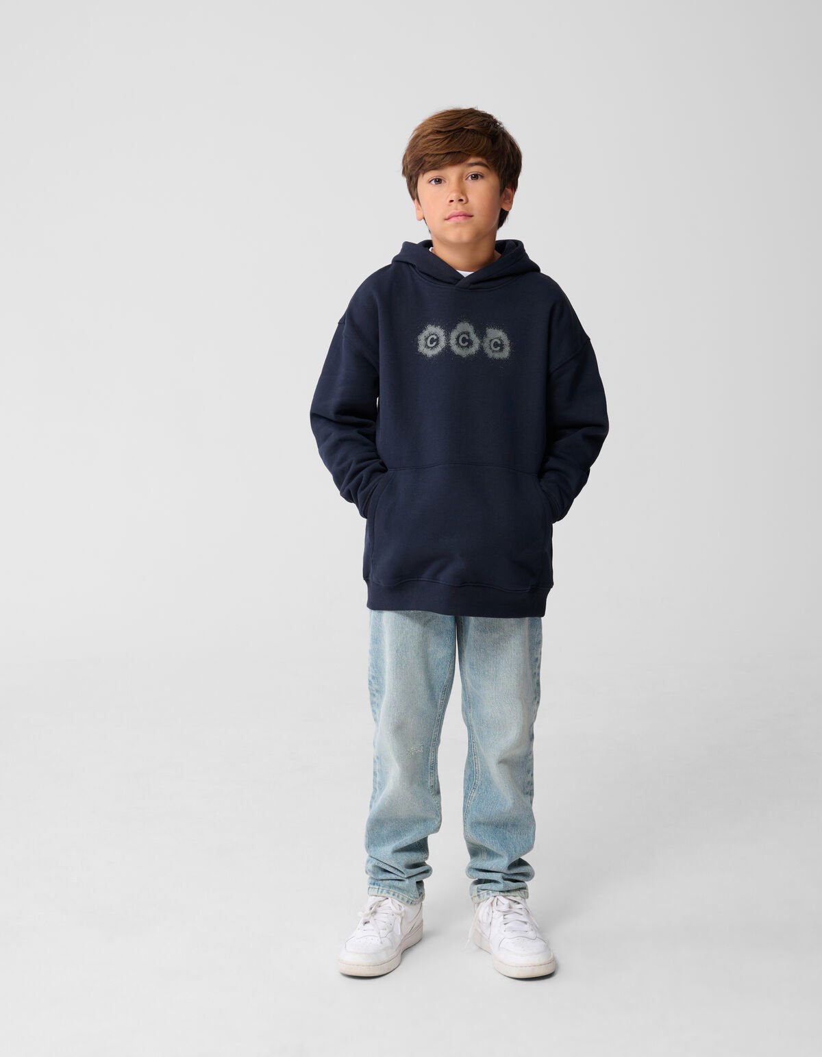 Cool Artwork Hoodie Donkerblauw SHOEBY BOYS