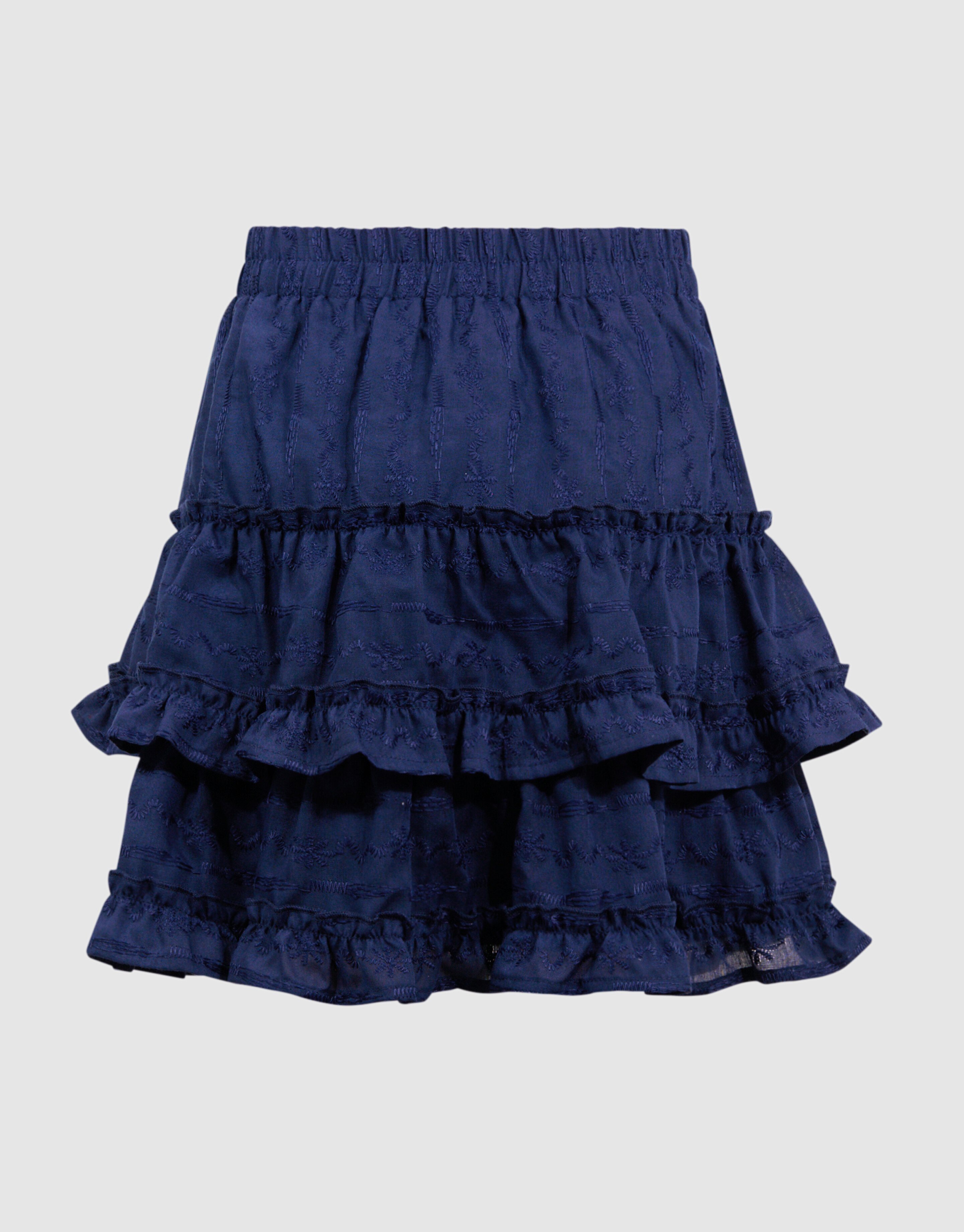 Embroidery Mini Rok Donkerblauw SHOEBY GIRLS