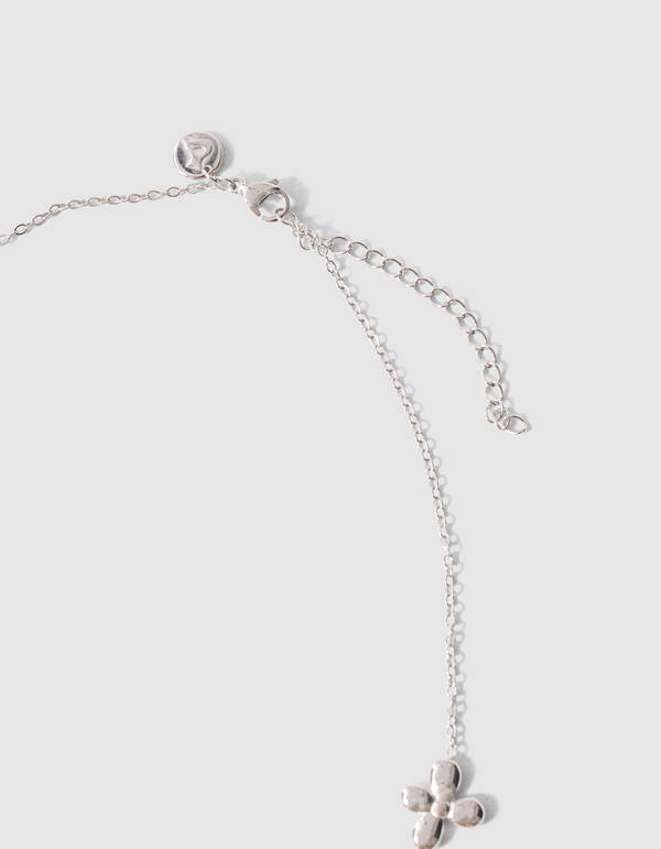 Small Flower Ketting Zilver SHOEBY ACCESSOIRES