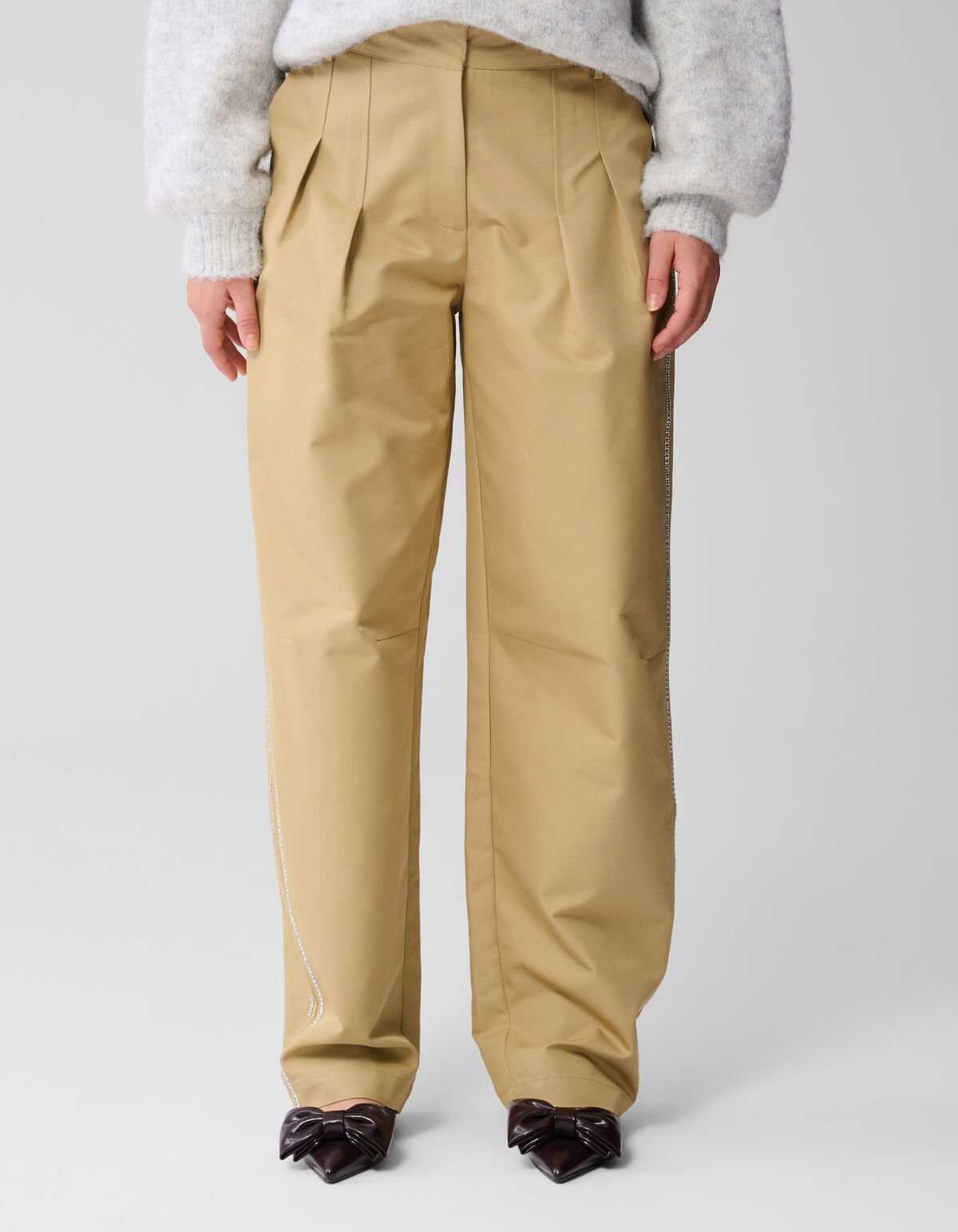 Strass Barrel Fit Broek Camel SHOEBY WOMEN
