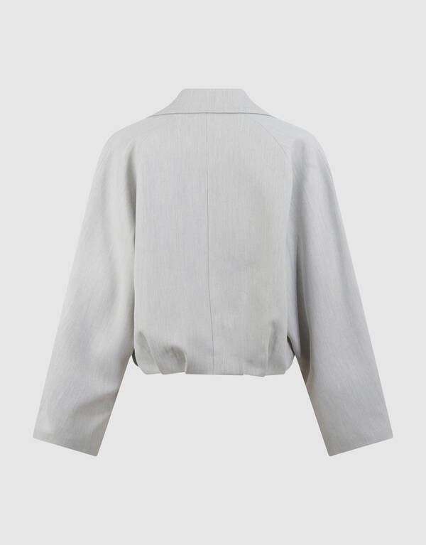 Cropped Blazer Lichtgrijs By Mieke SHOEBY WOMEN