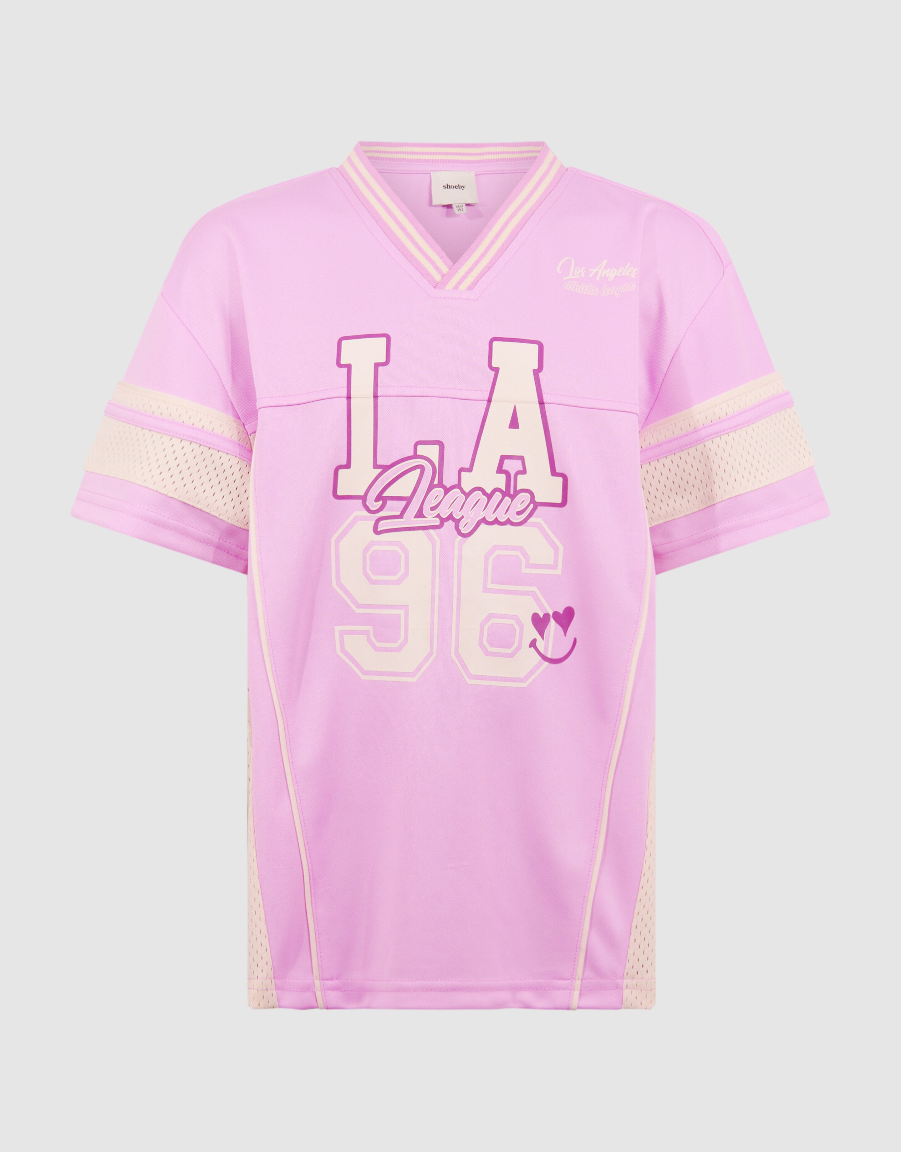 Baseball T-shirt Lichtroze SHOEBY GIRLS