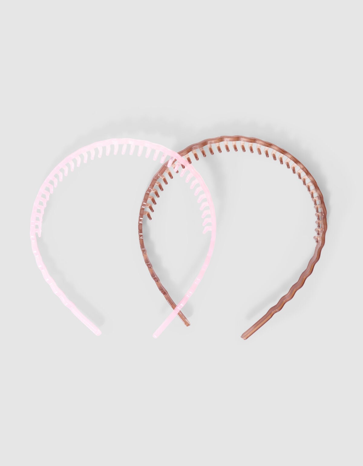 Wavy Haarbanden Set Roze/Bruin SHOEBY ACCESSOIRES