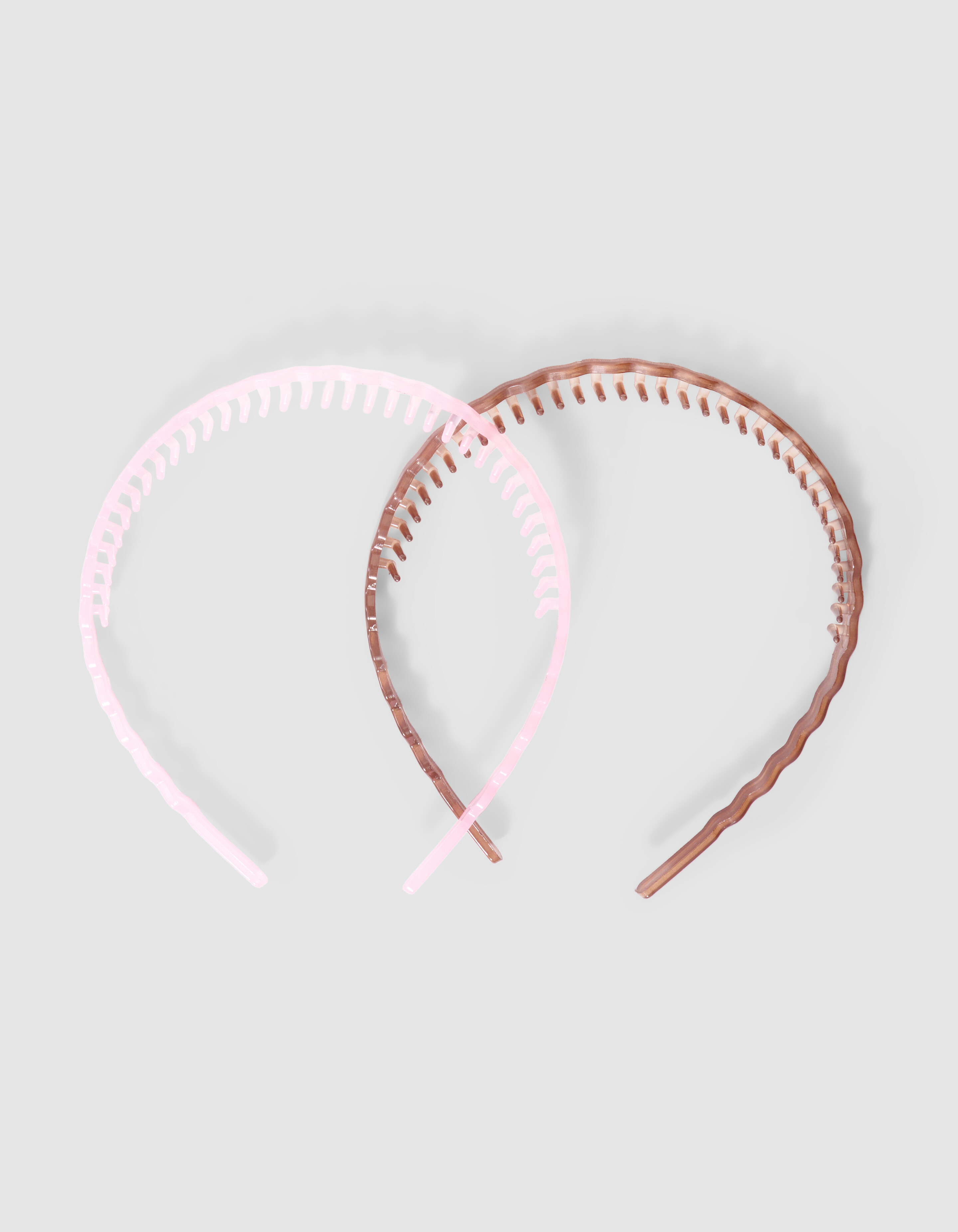 Wavy Haarbanden Set Roze/Bruin SHOEBY ACCESSOIRES