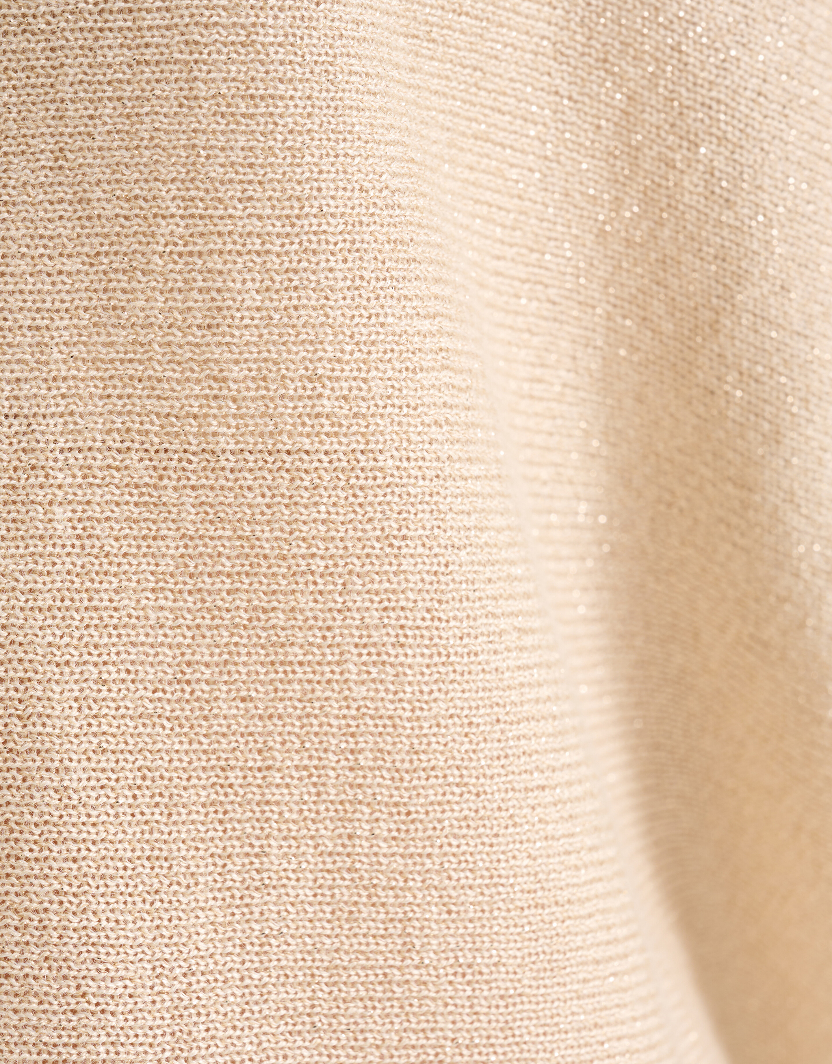 Glitter Vleermuismouwen Trui Beige SHOEBY WOMEN