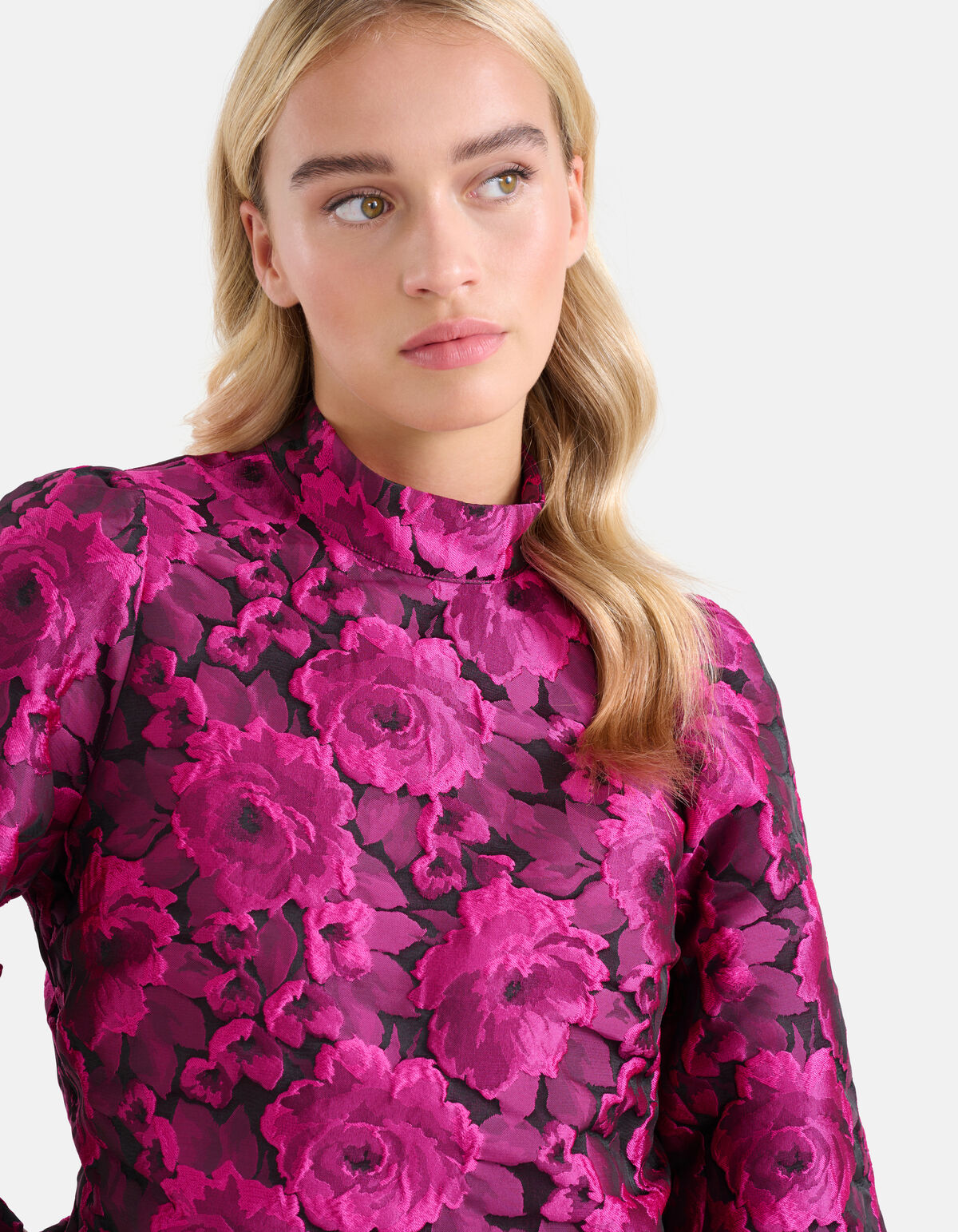 Jacquard Top Paars SHOEBY WOMEN