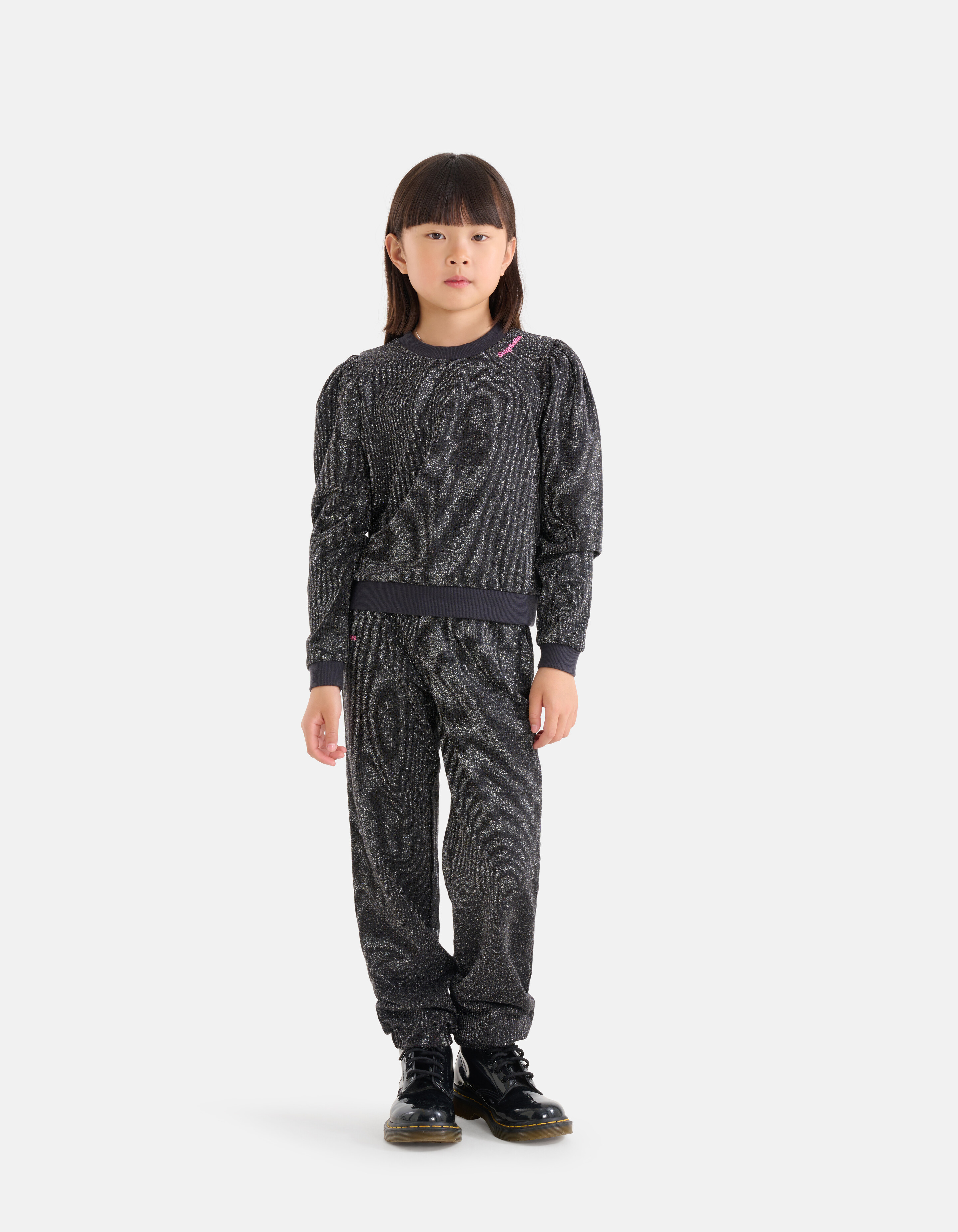 Glitter Jogger Donkergrijs SHOEBY GIRLS