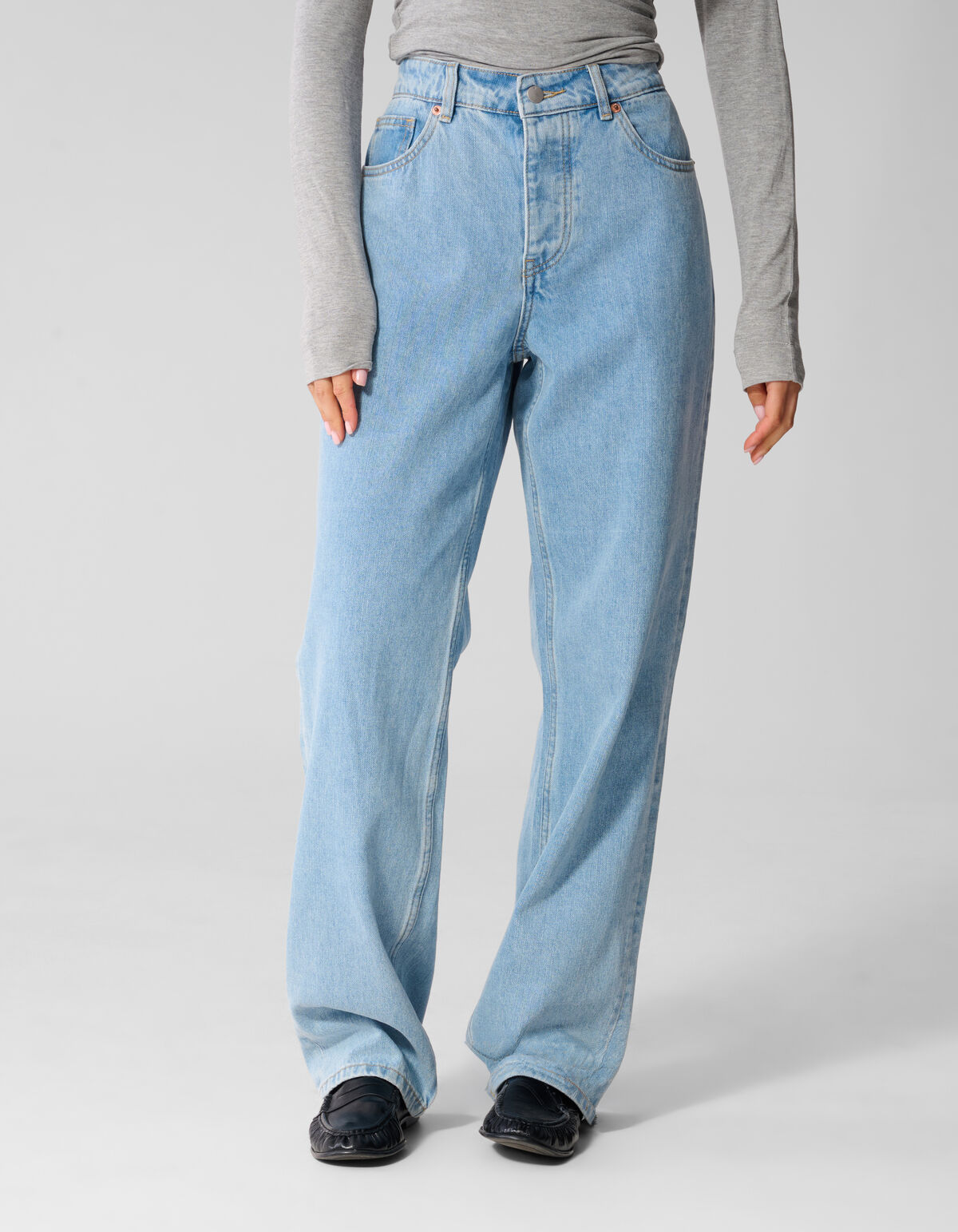 Straight Fit Jeans Blauw By Anna SHOEBY WOMEN