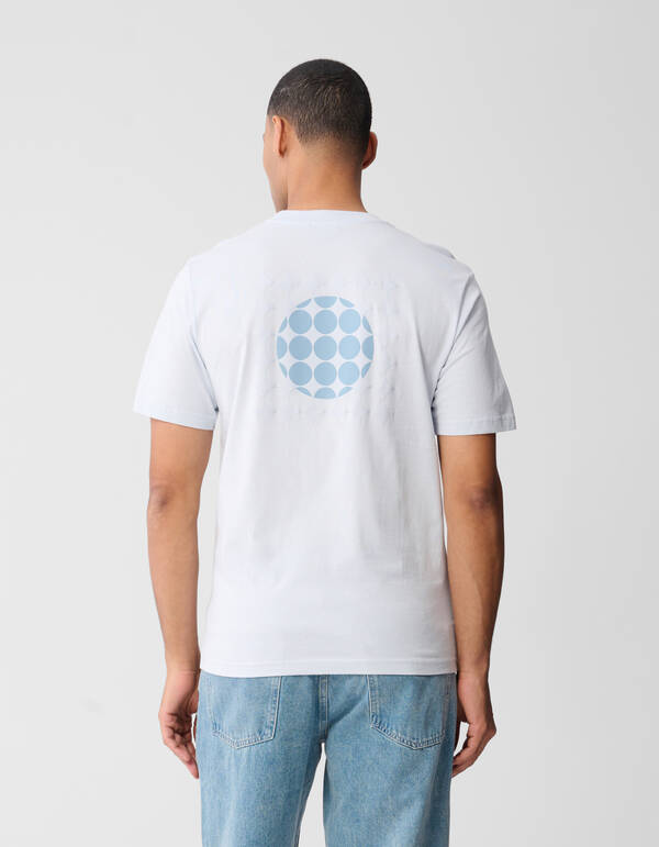 Fading Circle Artwork T-shirt Lichtblauw SHOEBY MEN