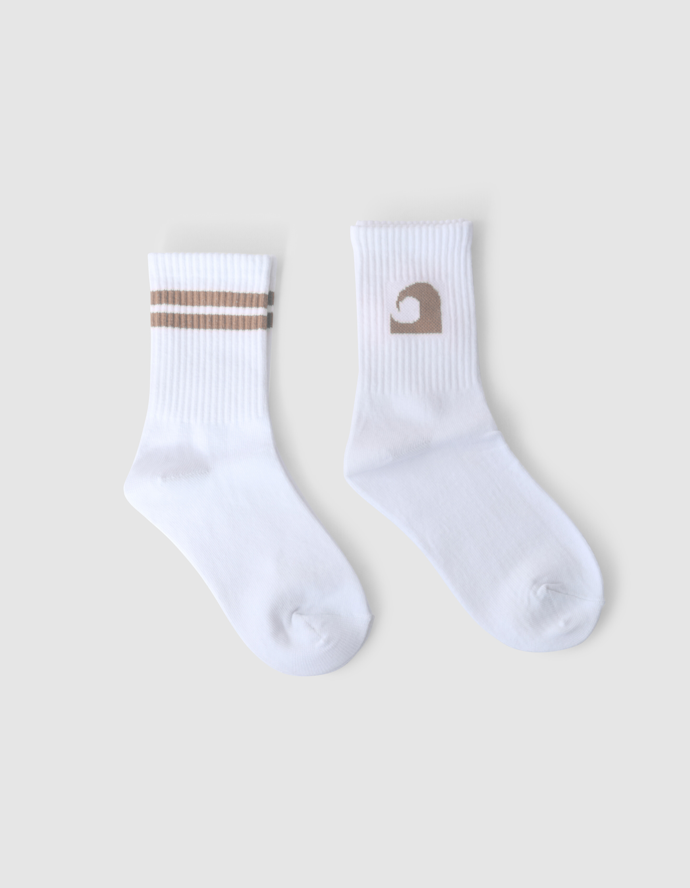 Wave Artwork Sokken Taupe SHOEBY ACCESSOIRES