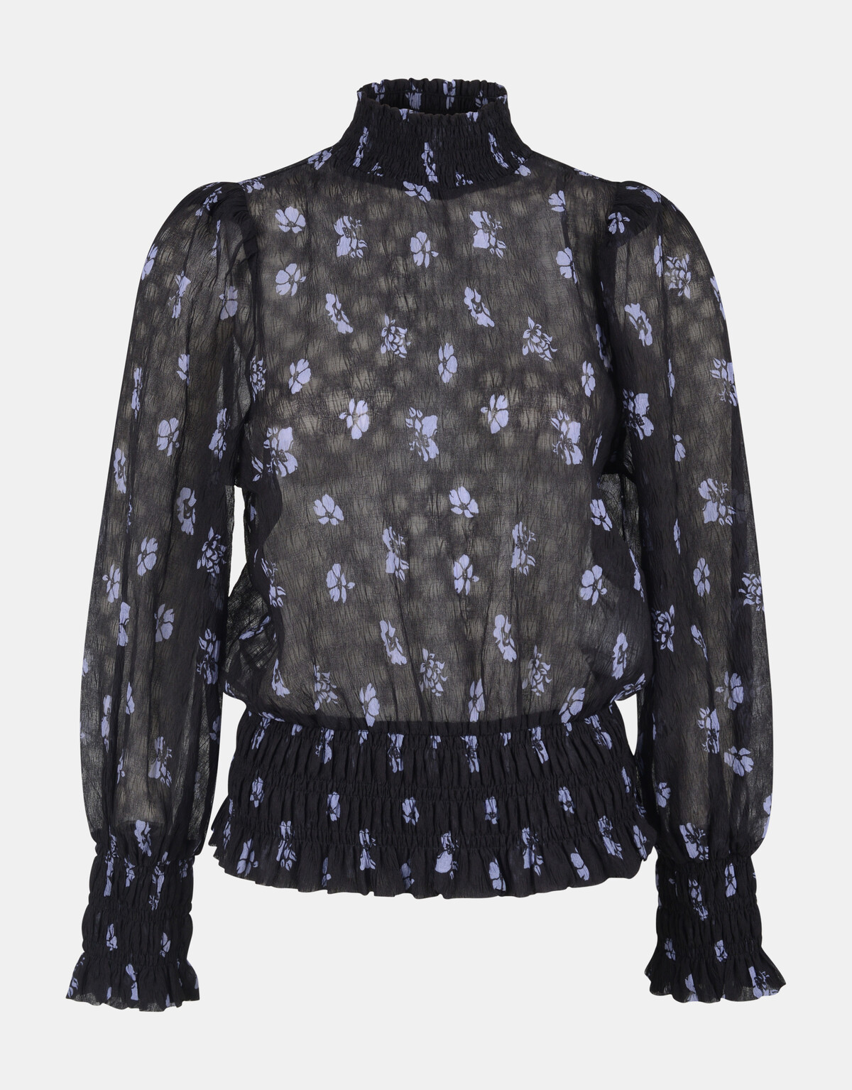 Two Tone Crinkle Blouse