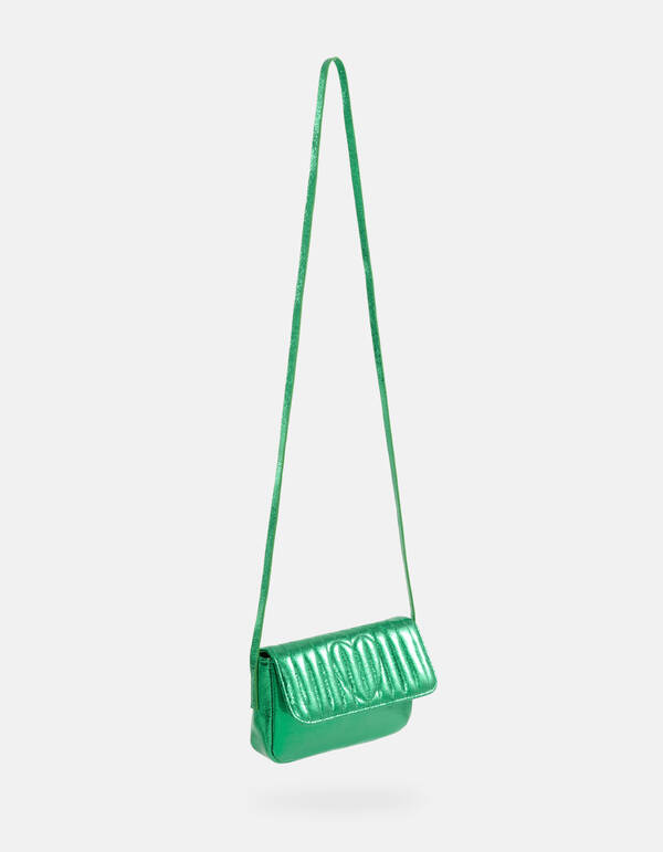 Metallic Quilted Tas Groen SHOEBY ACCESSOIRES