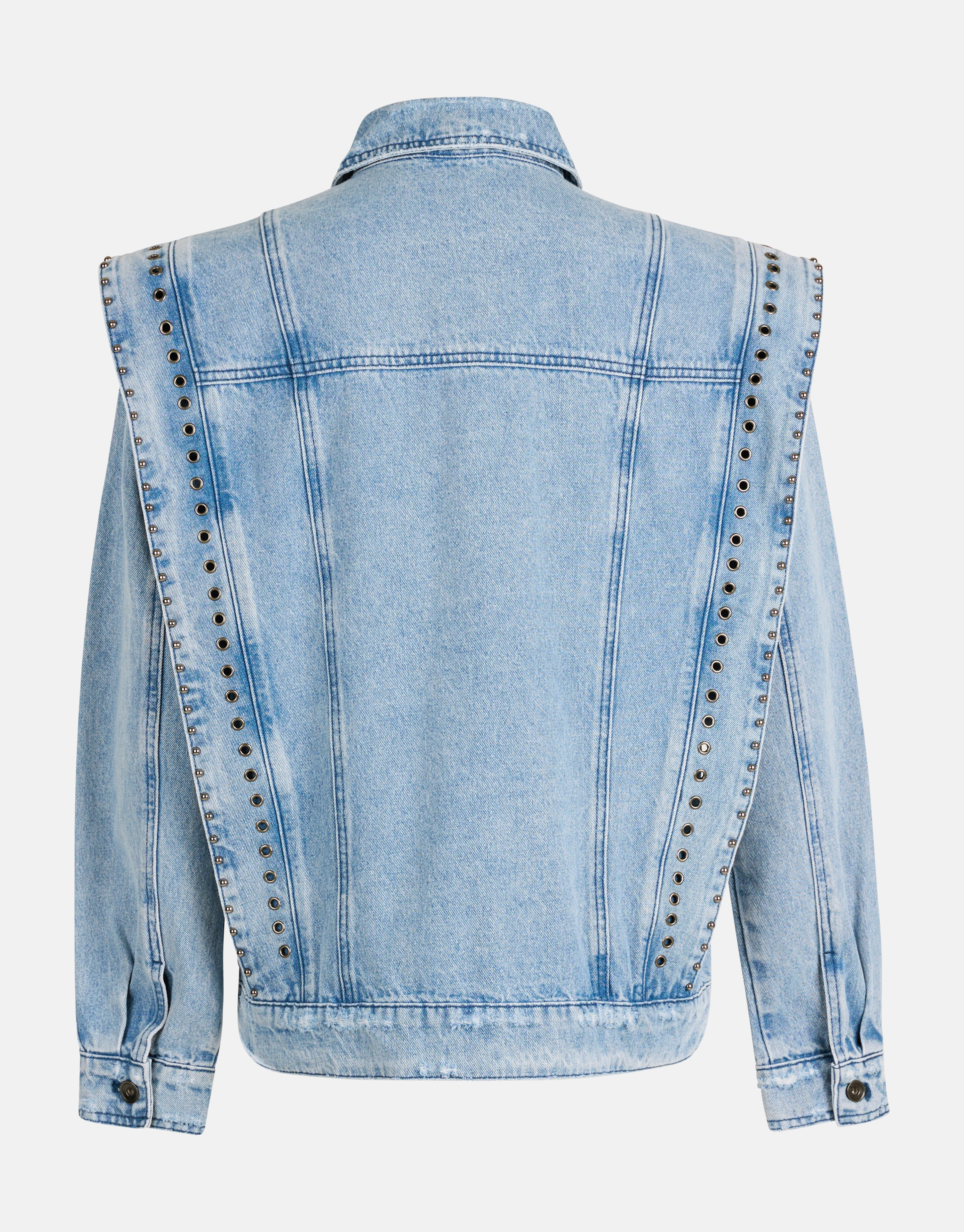 Destroyed Spijkerjack Blauw By Nicolette SHOEBY WOMEN