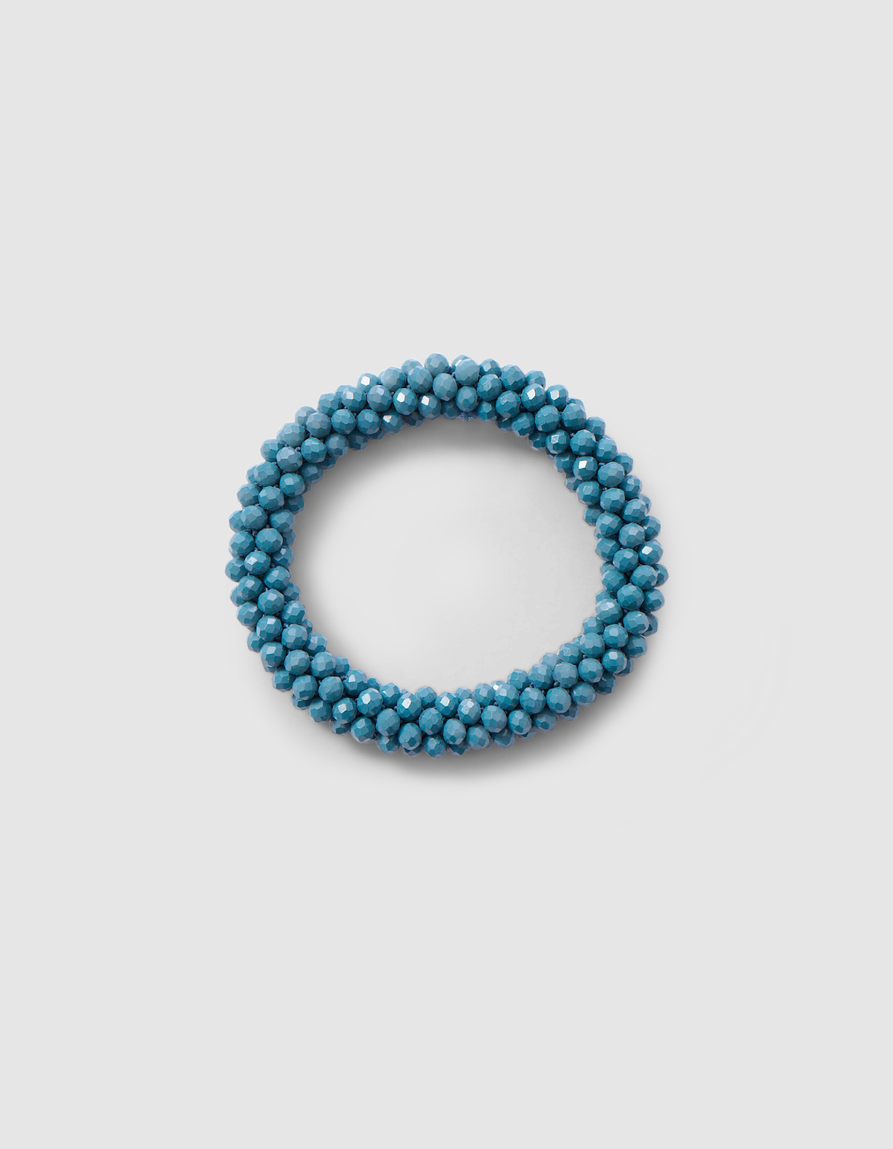 Beaded Haarelastiek Donkerblauw SHOEBY ACCESSOIRES