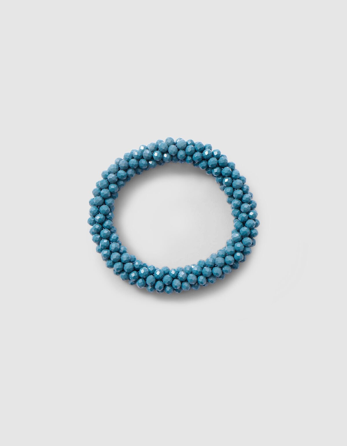 Beaded Haarelastiek Donkerblauw SHOEBY ACCESSOIRES