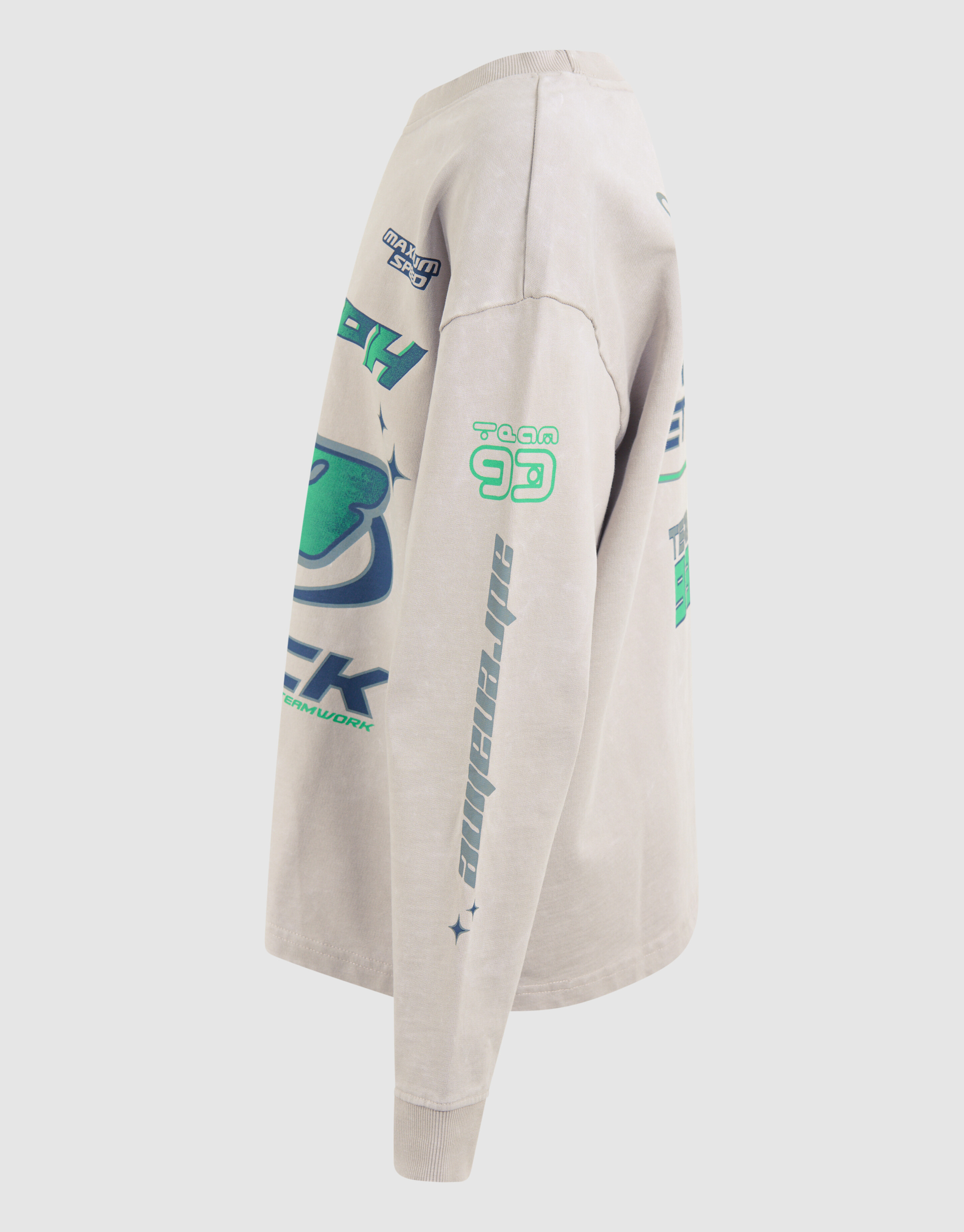 Race Artwork Sweater Beige SHOEBY BOYS