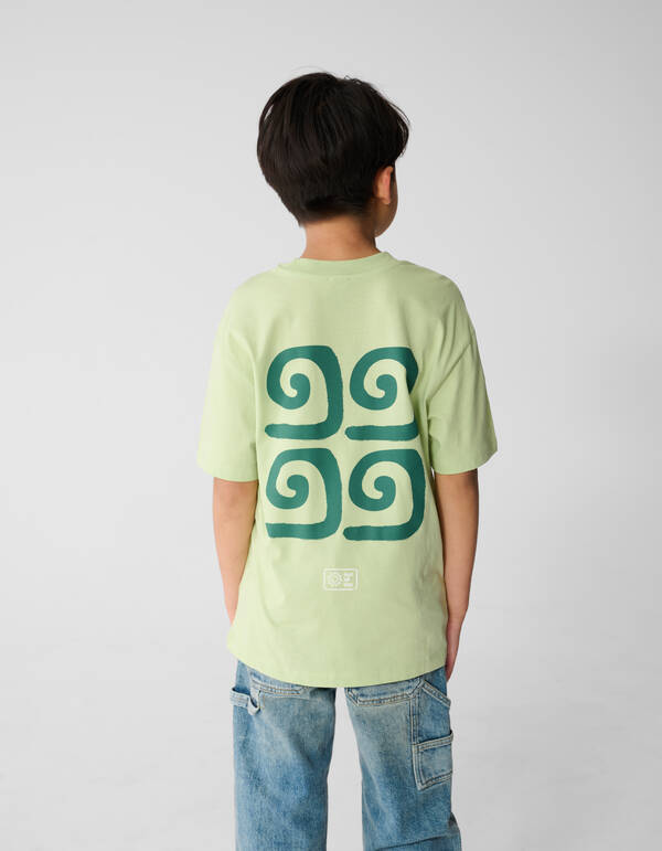 Green Wave T-shirt Lichtgroen SHOEBY BOYS