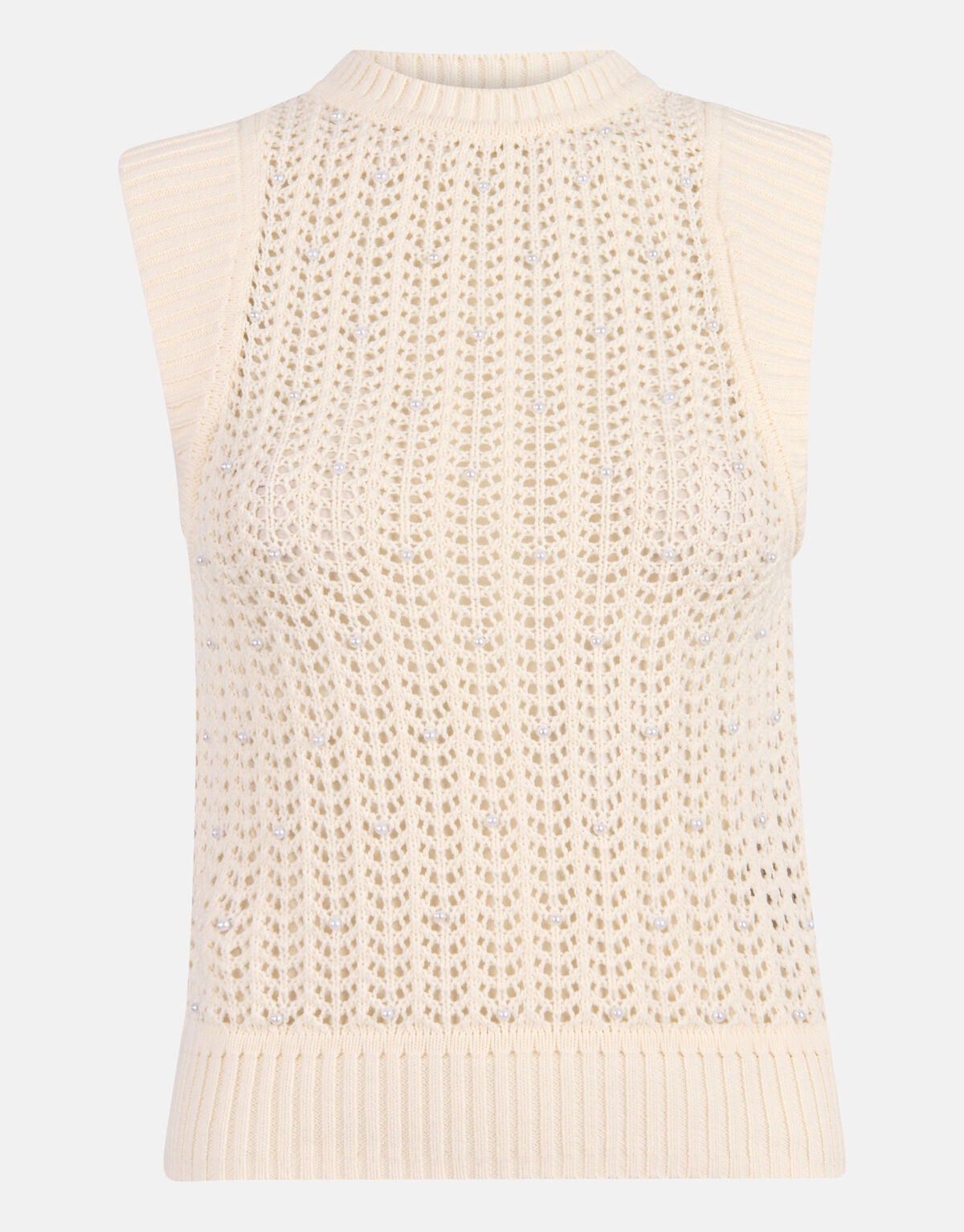 Gebreide Top Gebroken Wit SHOEBY WOMEN