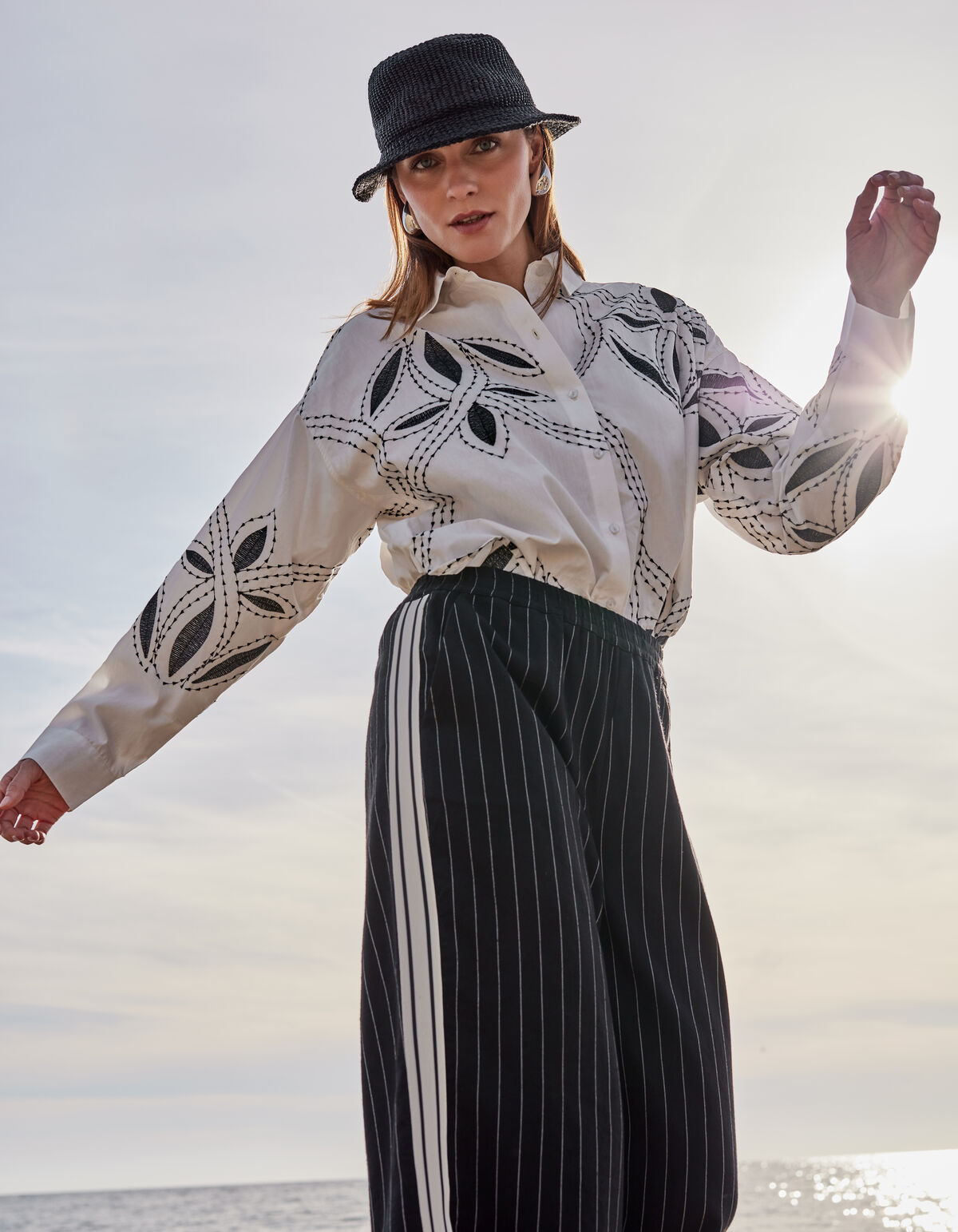 Embroidery Blouse Gebroken Wit SHOEBY WOMEN