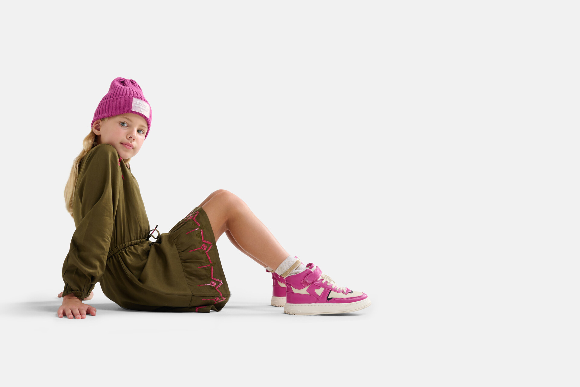 Strass Jurk Donkergroen SHOEBY GIRLS