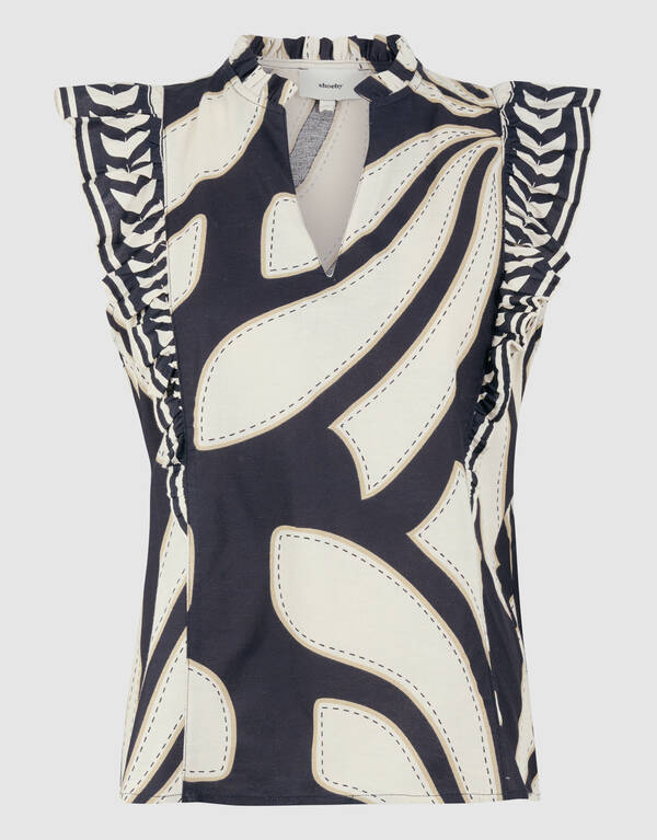Printed Top Zwart SHOEBY WOMEN
