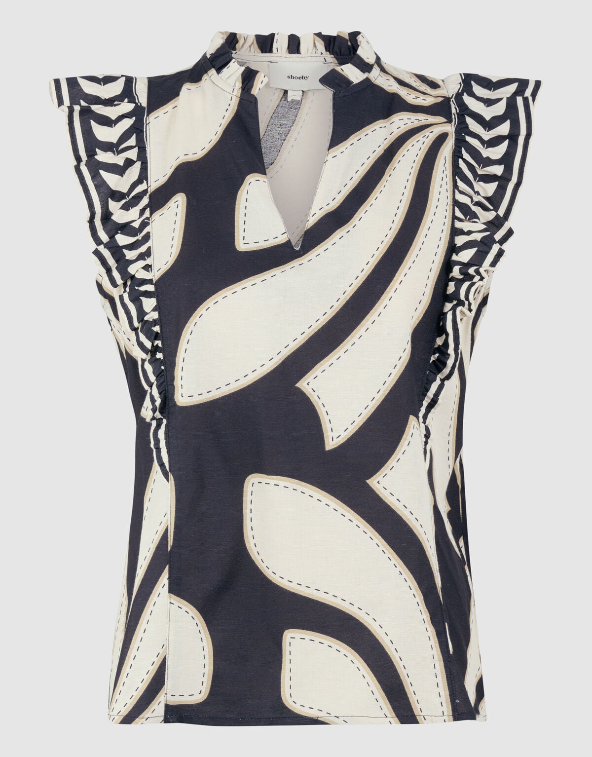 Printed Top Zwart SHOEBY WOMEN