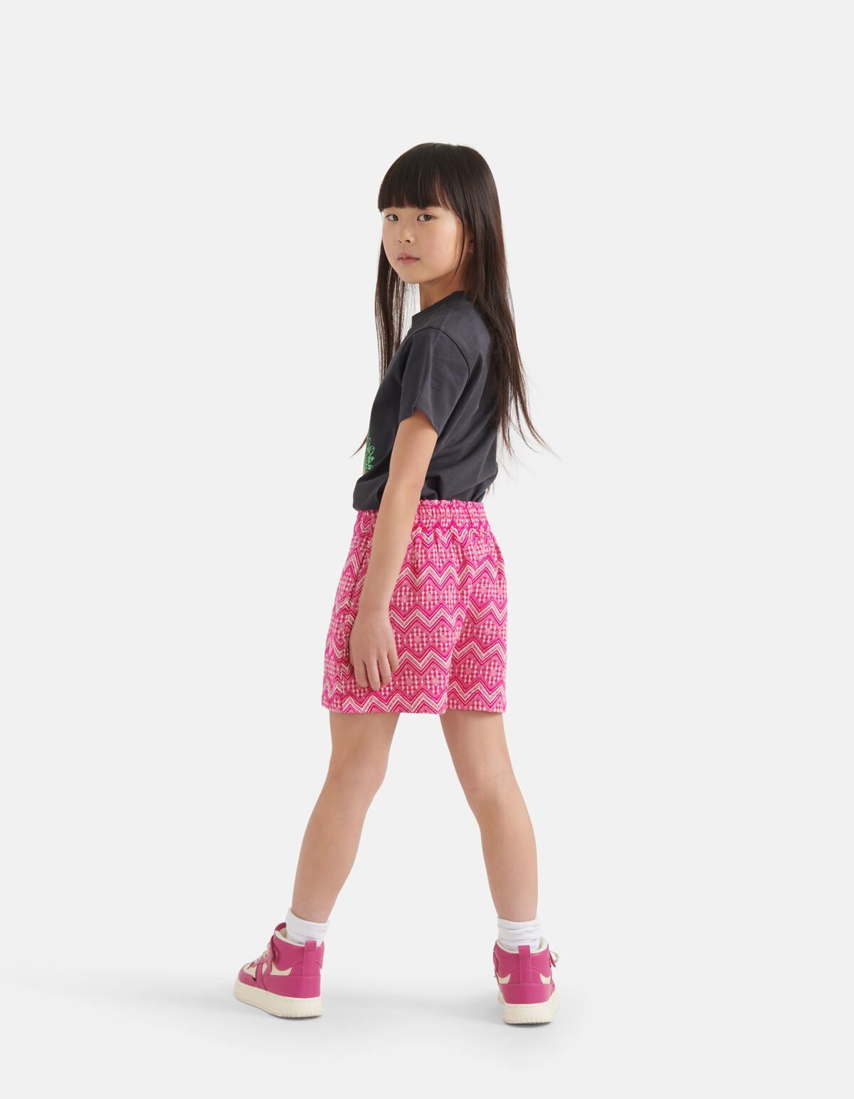 Artwork T-shirt Donkergrijs SHOEBY GIRLS