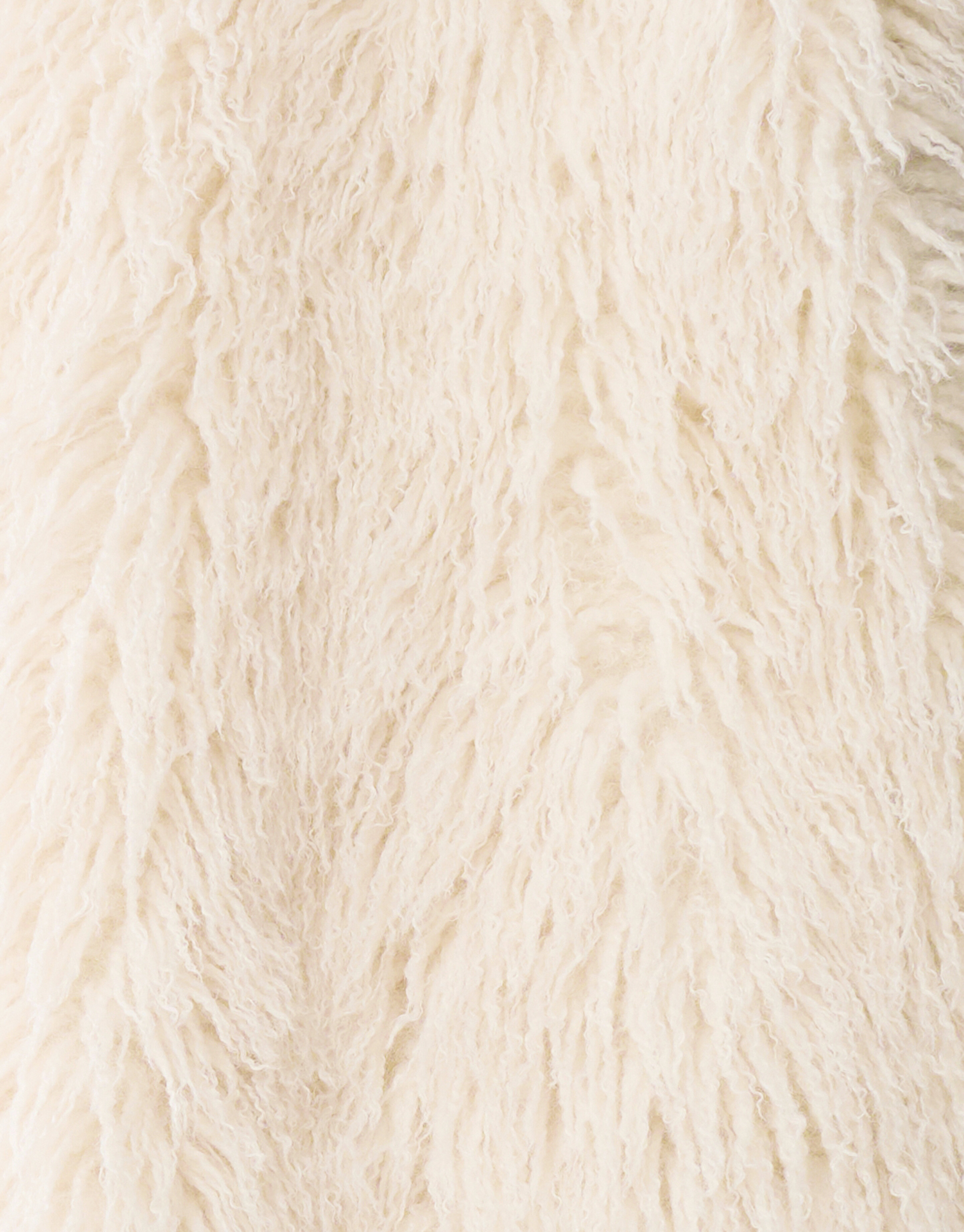 Oversized Teddy Gilet Gebroken Wit By Mieke SHOEBY WOMEN