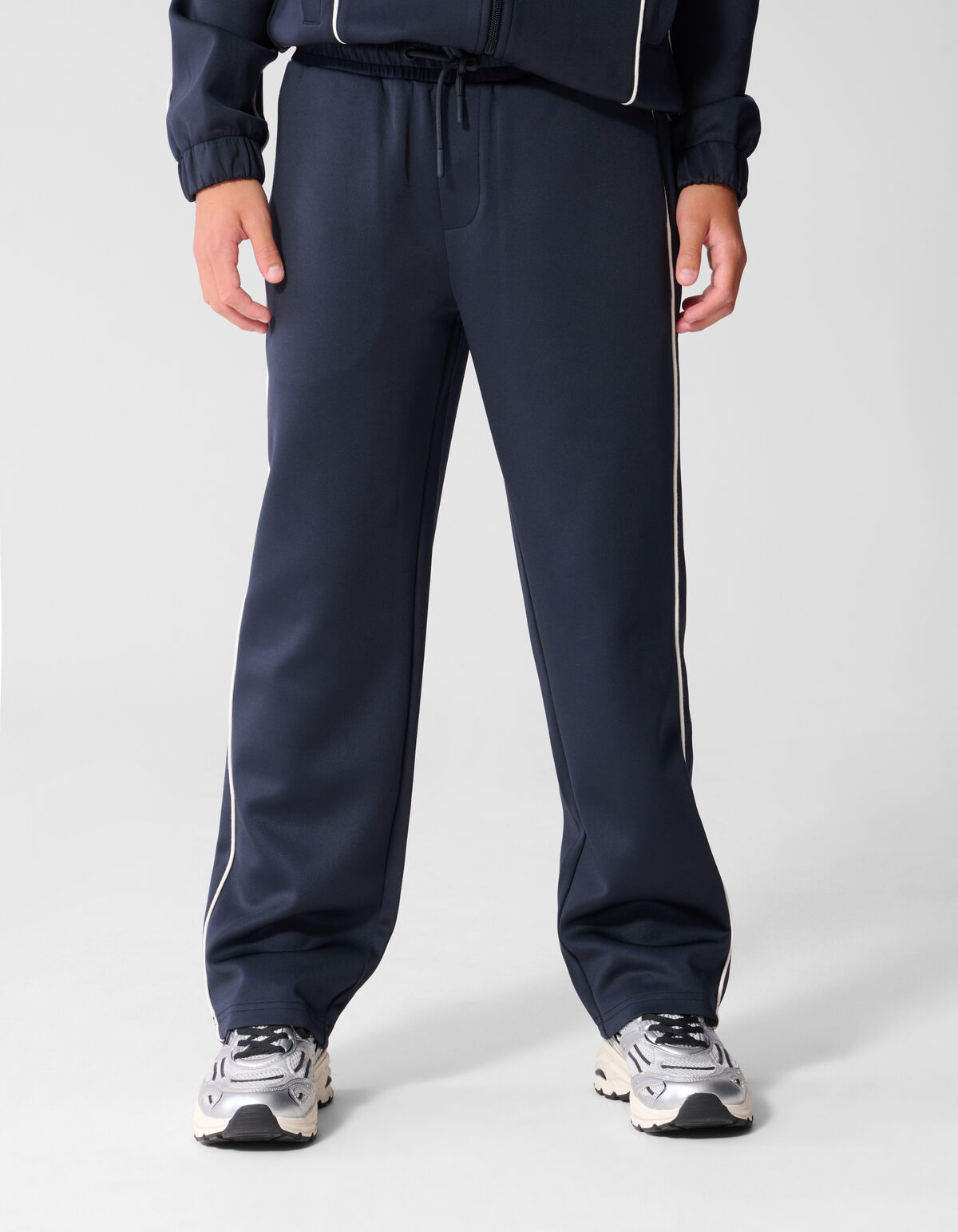 Sporty Piping Relaxed Fit Broek Donkerblauw SHOEBY BOYS