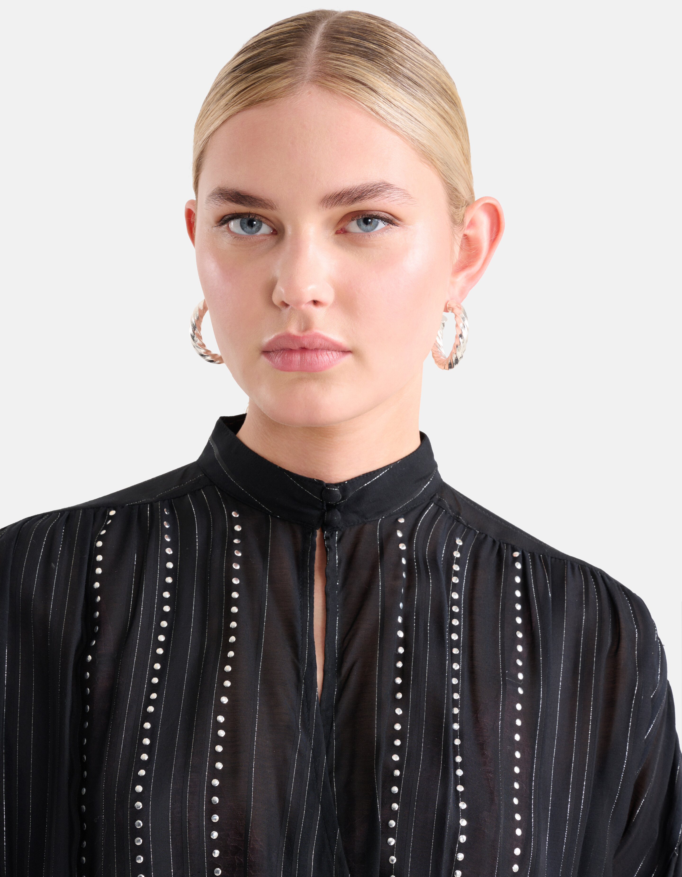 Studs Lurex Jurk Zwart SHOEBY WOMEN