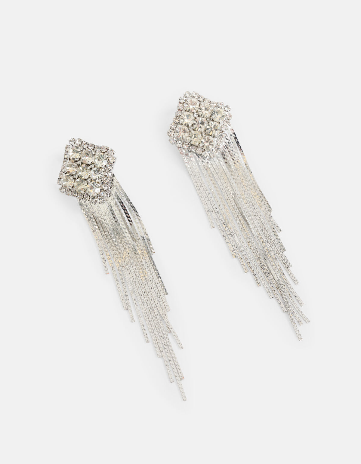 Strass Oorbellen Zilver SHOEBY ACCESSOIRES