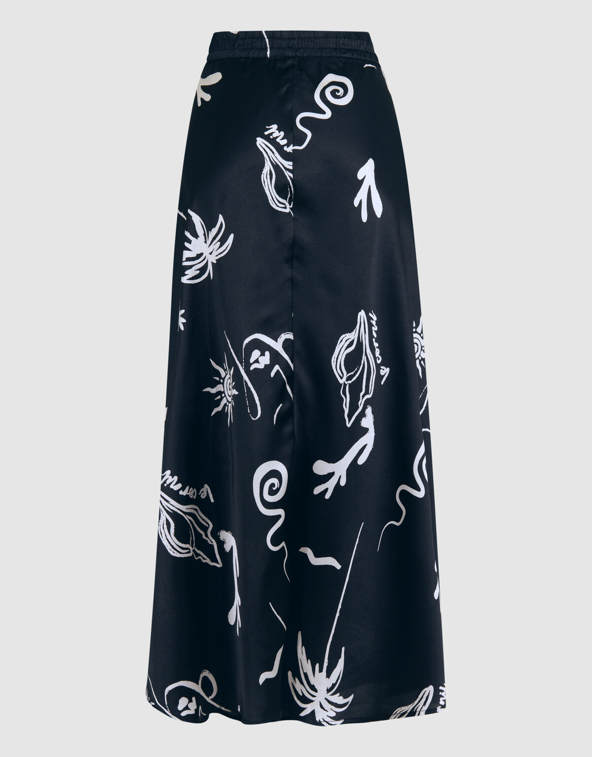 Satijnen Maxi Rok Zwart SHOEBY WOMEN