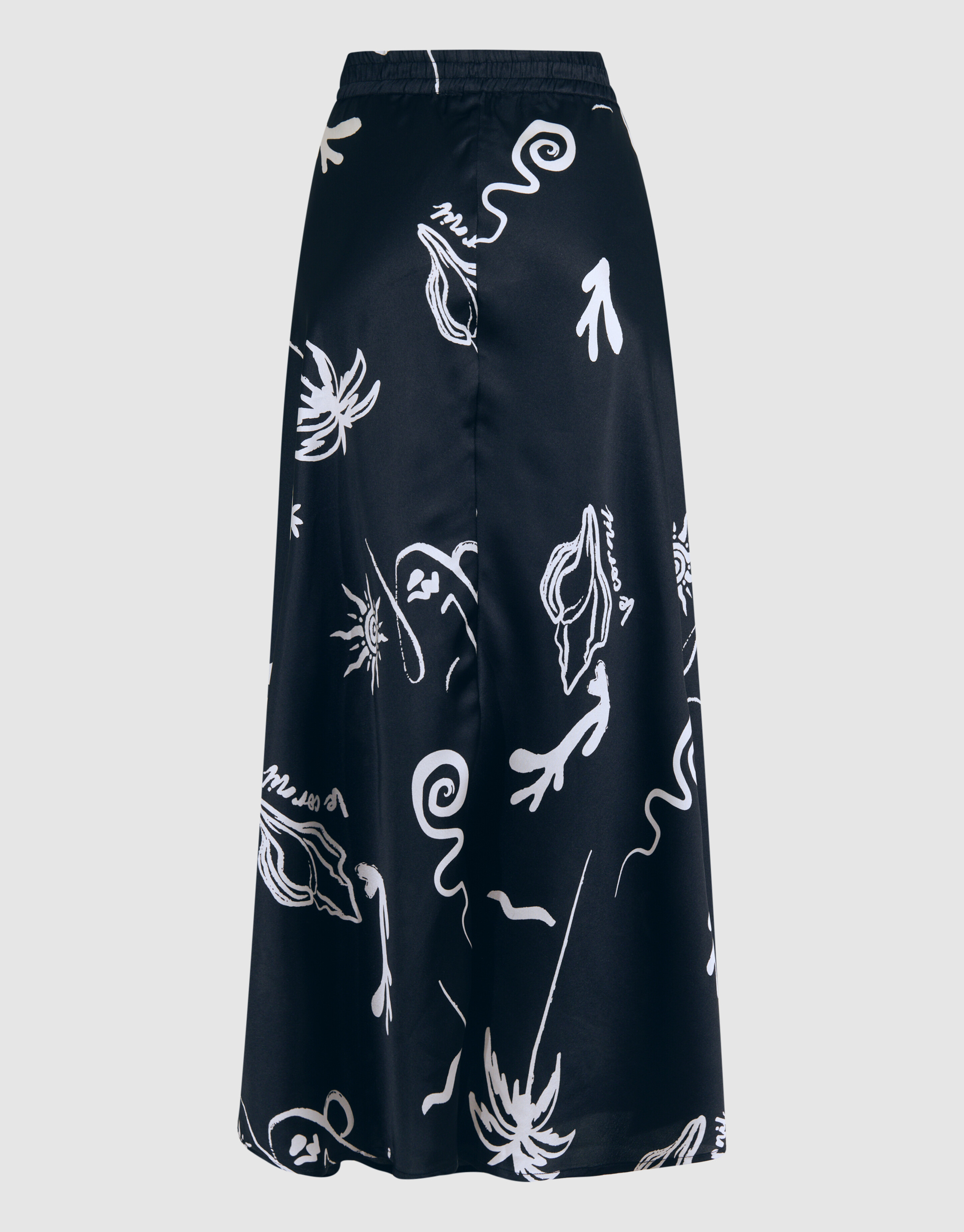 Satijnen Maxi Rok Zwart SHOEBY WOMEN