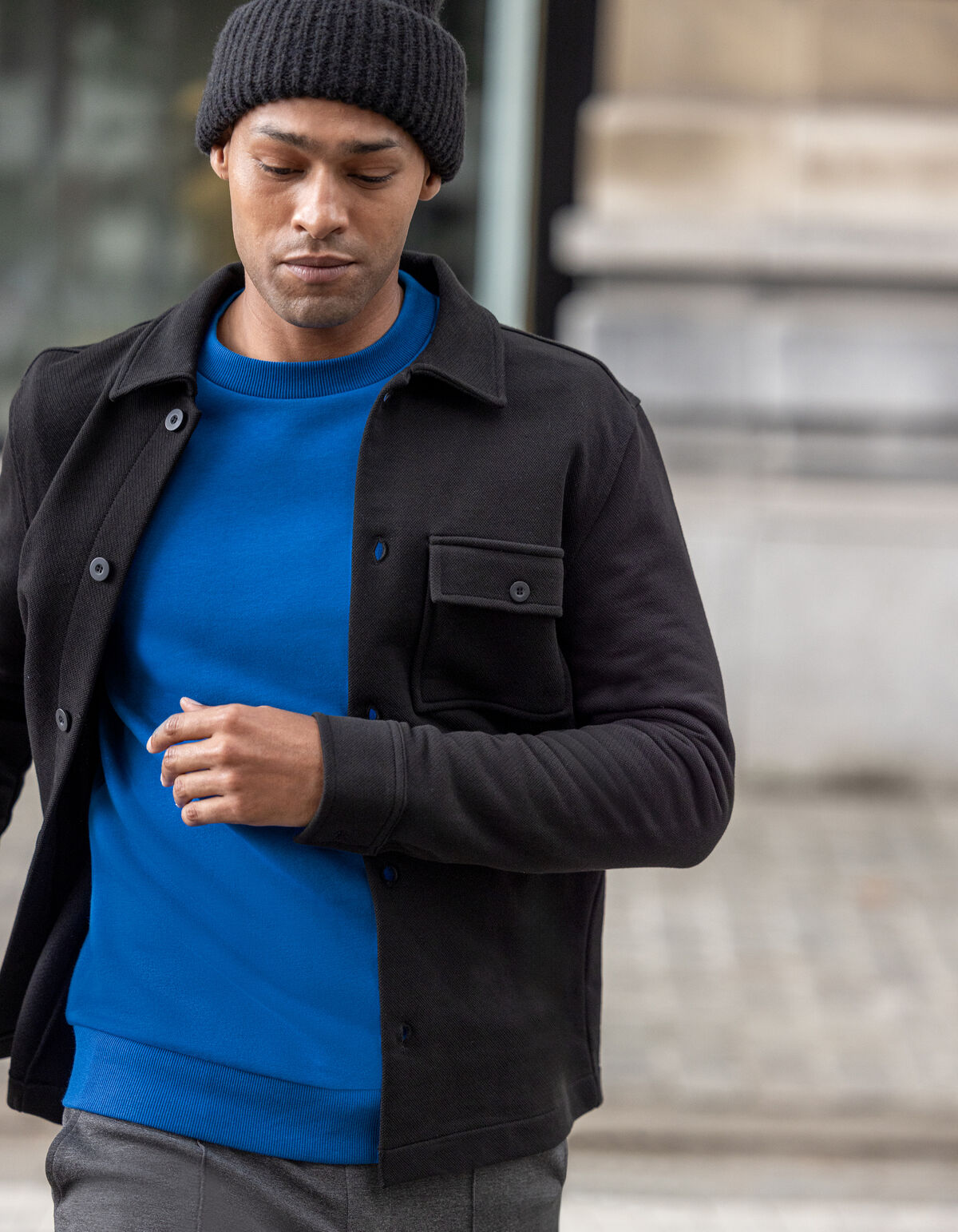 Sparkle Sweater Blauw SHOEBY MEN