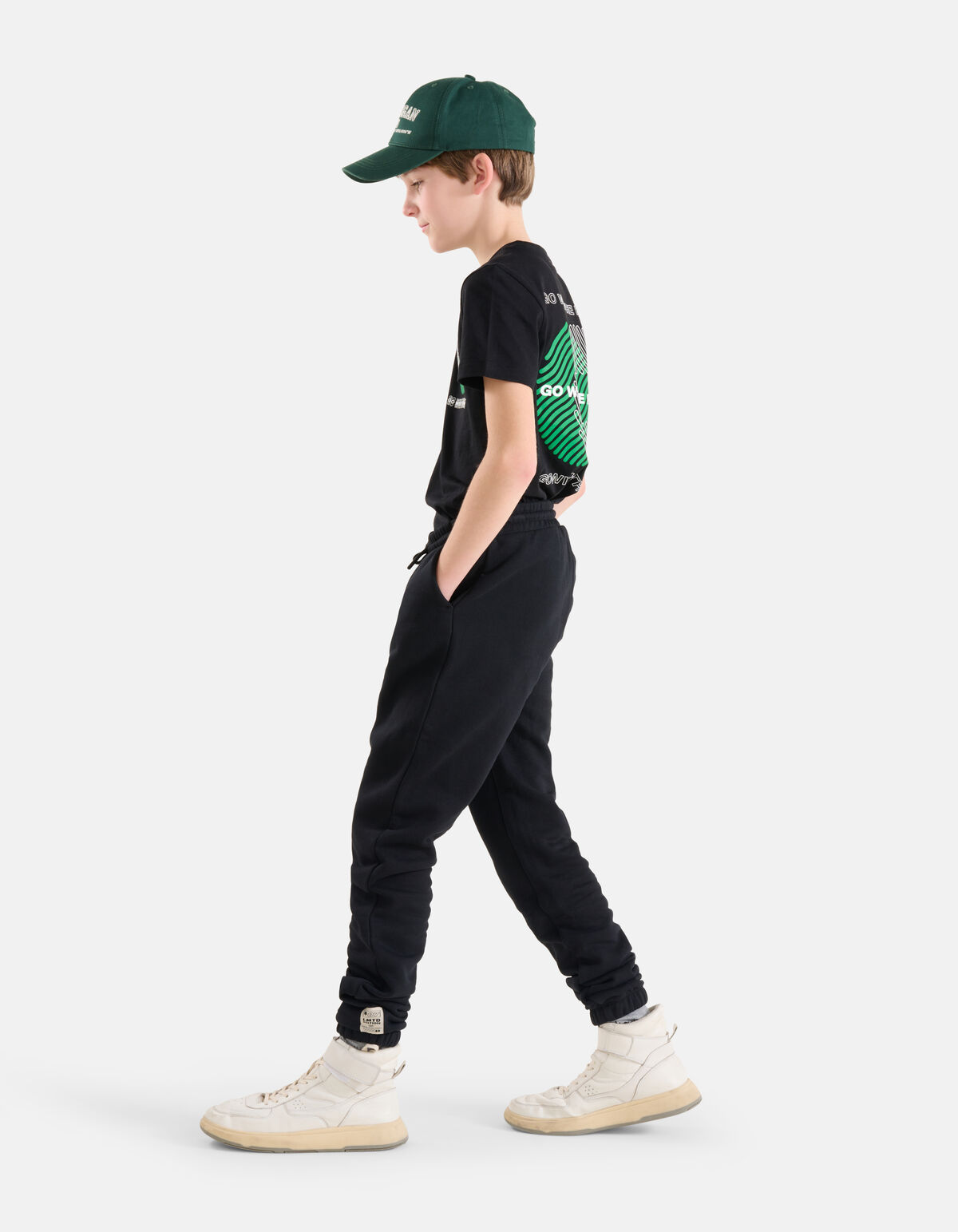 Printed T-shirt Zwart SHOEBY BOYS